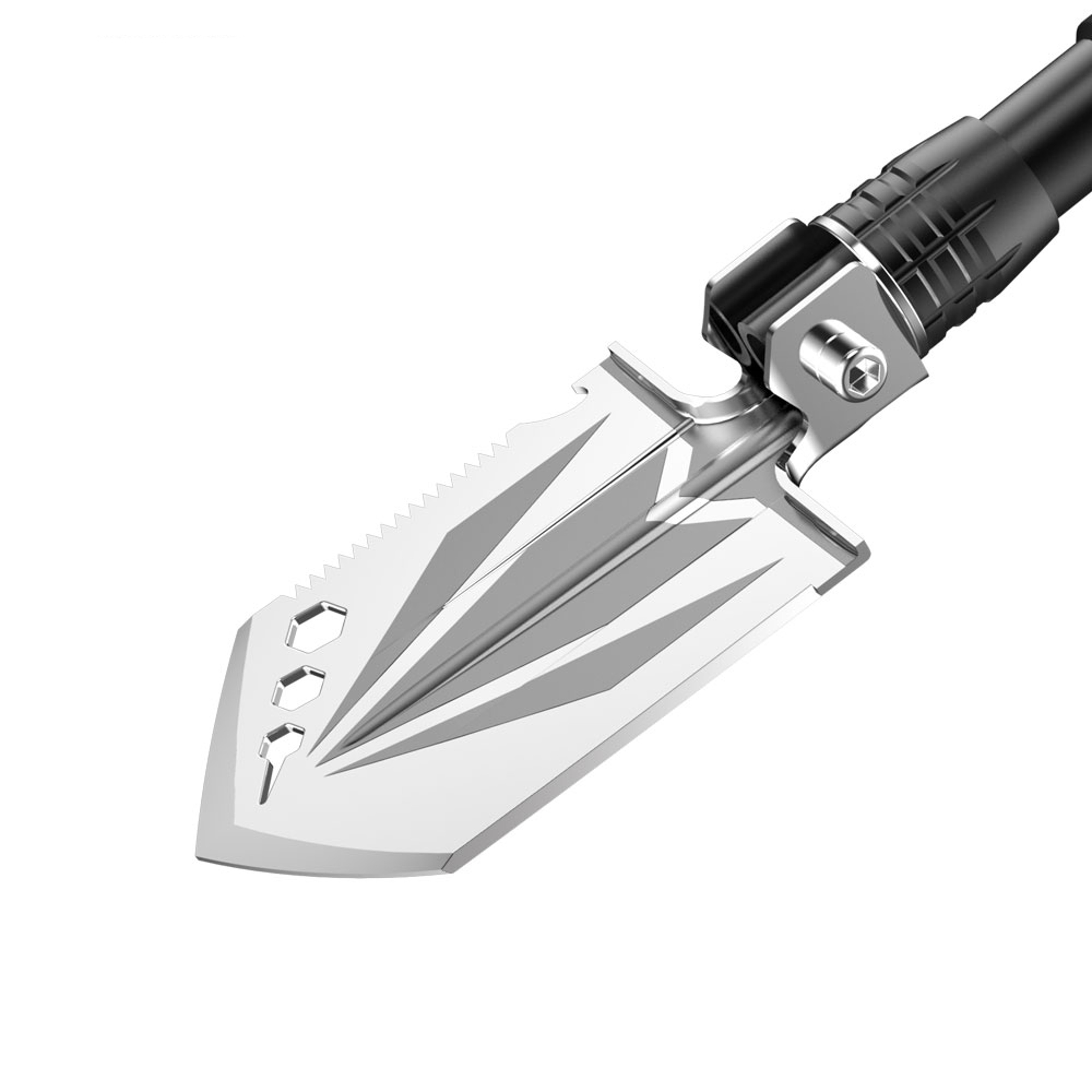 Portable Folding Garden Shovel Stainless Steel Multifunction Camping & Gardening Hand Tool – view 6