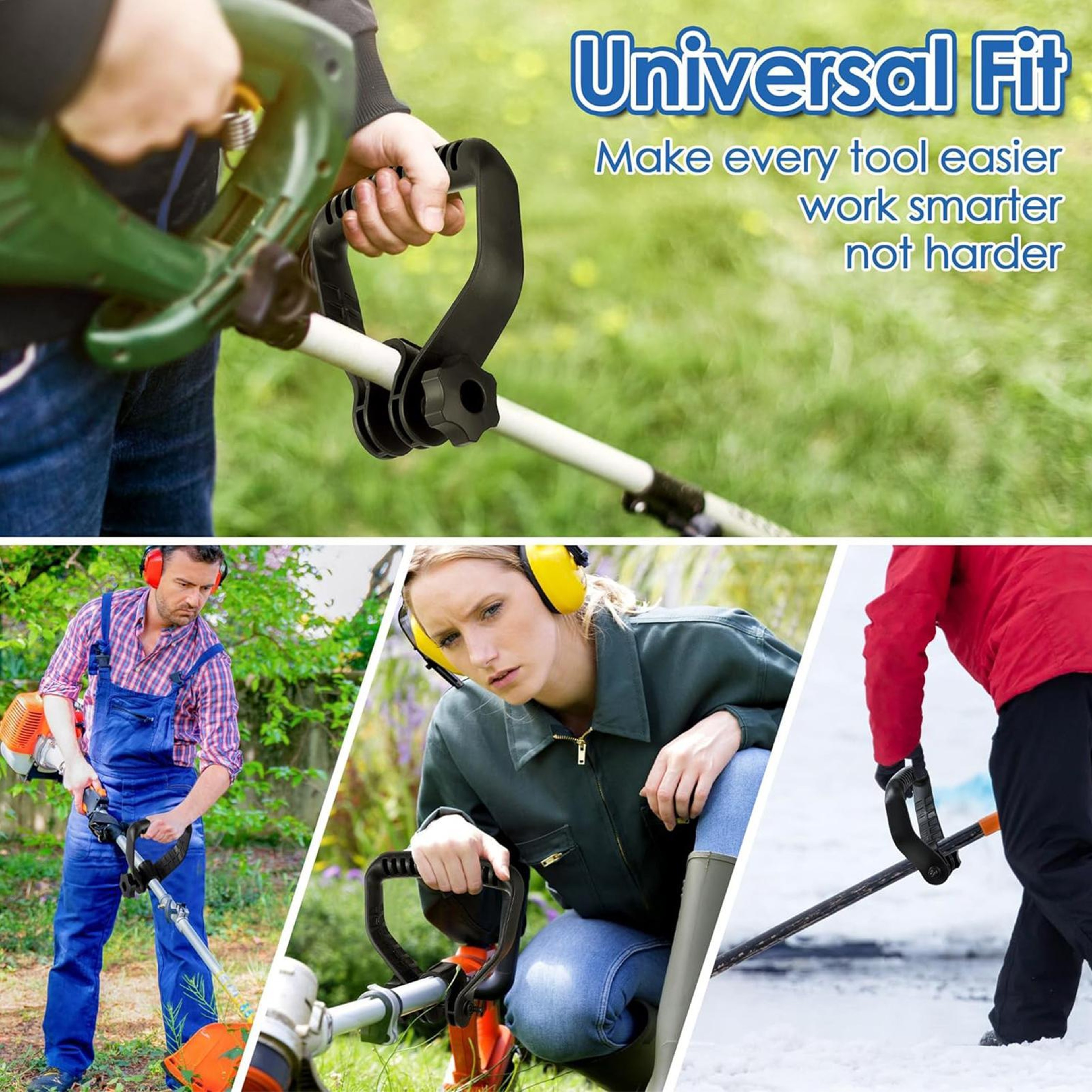 Universal Shovel Handle Replacement Metal D Grip Handle with Quick Clamp for Garden Spades & Snow Shovels – view 5