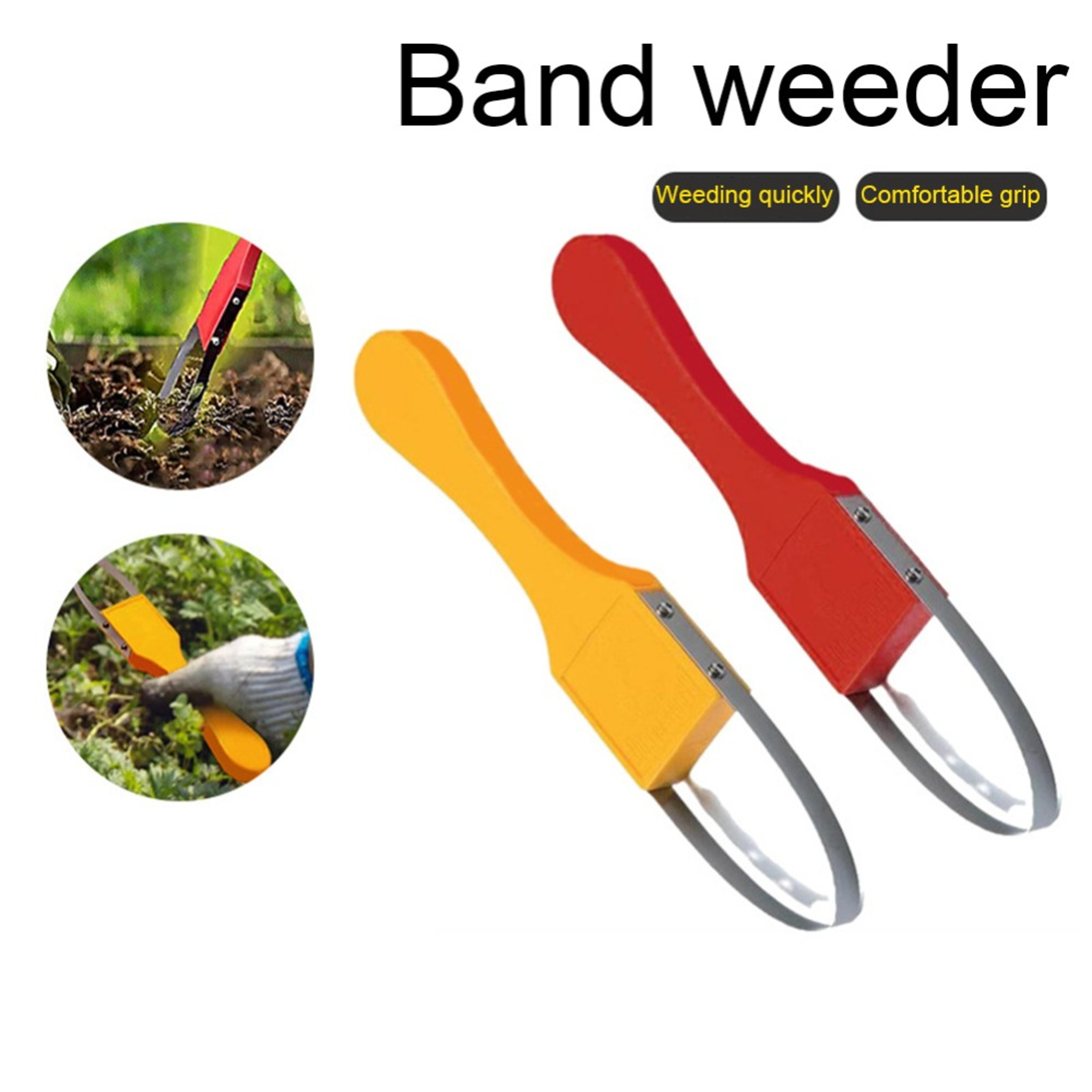 Heavy Duty Garden Weeder Stainless Steel Hand Weeding Tool with Non Slip Grip Weed Puller – view 5