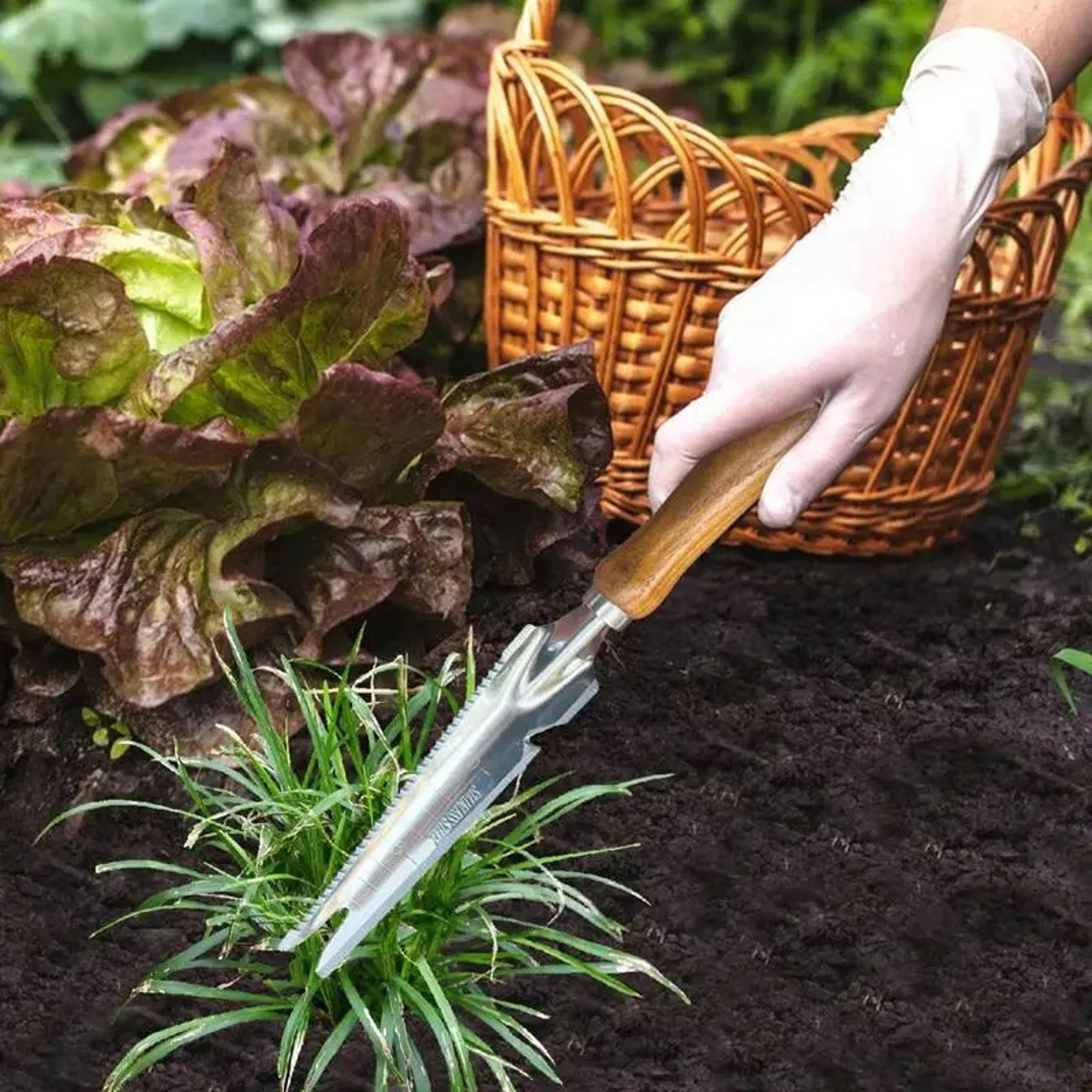 Garden Weeder Tool Stainless Steel Hand Weeder Puller for Digging, Planting & Root Removal – view 3
