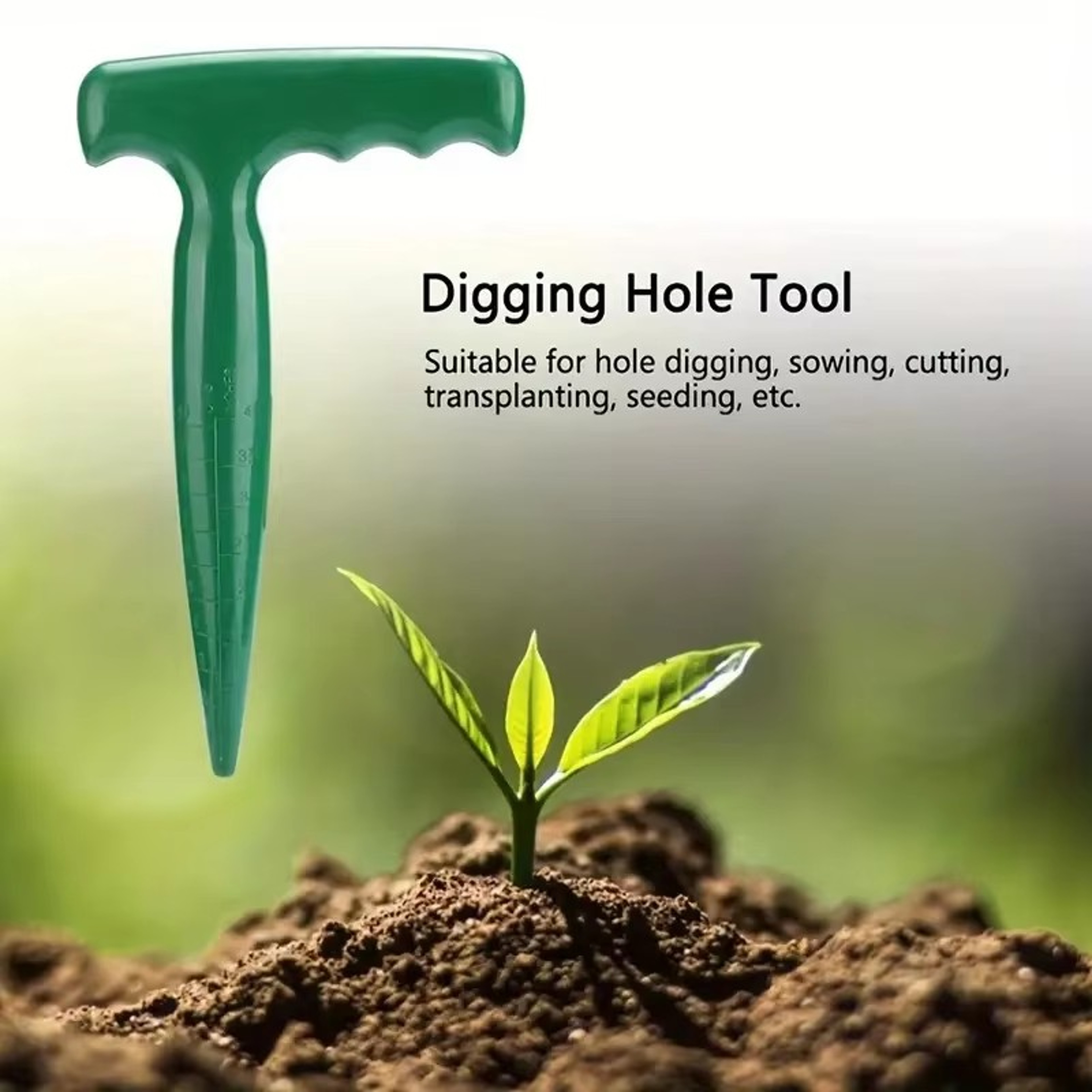 Precision Seed Planter Tool For Easy Soil Hole Punching  Garden Seeding 0