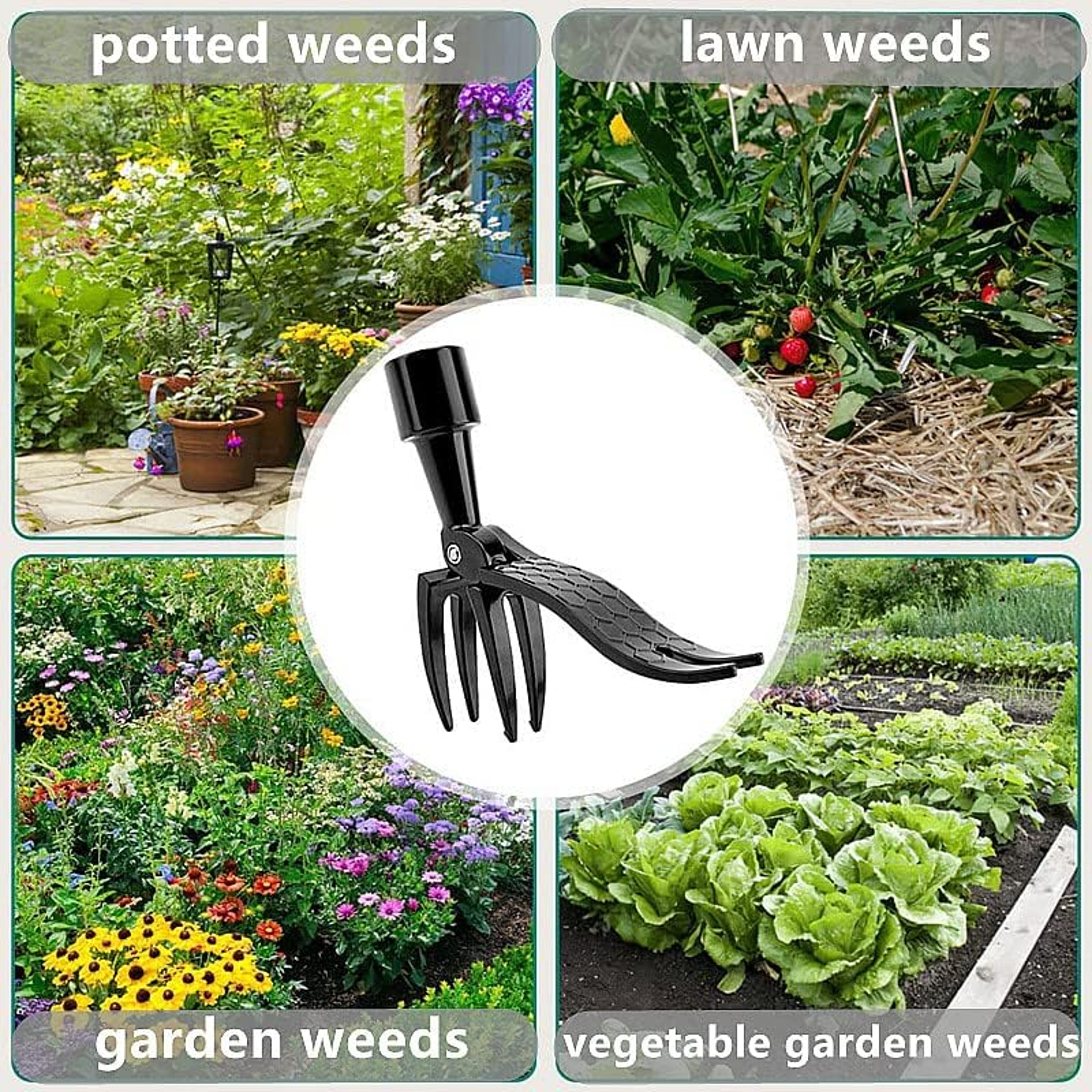 Heavy Duty Weed Puller Tool Replacement Head for Stand Up Weed Remover Garden Weeding – view 6