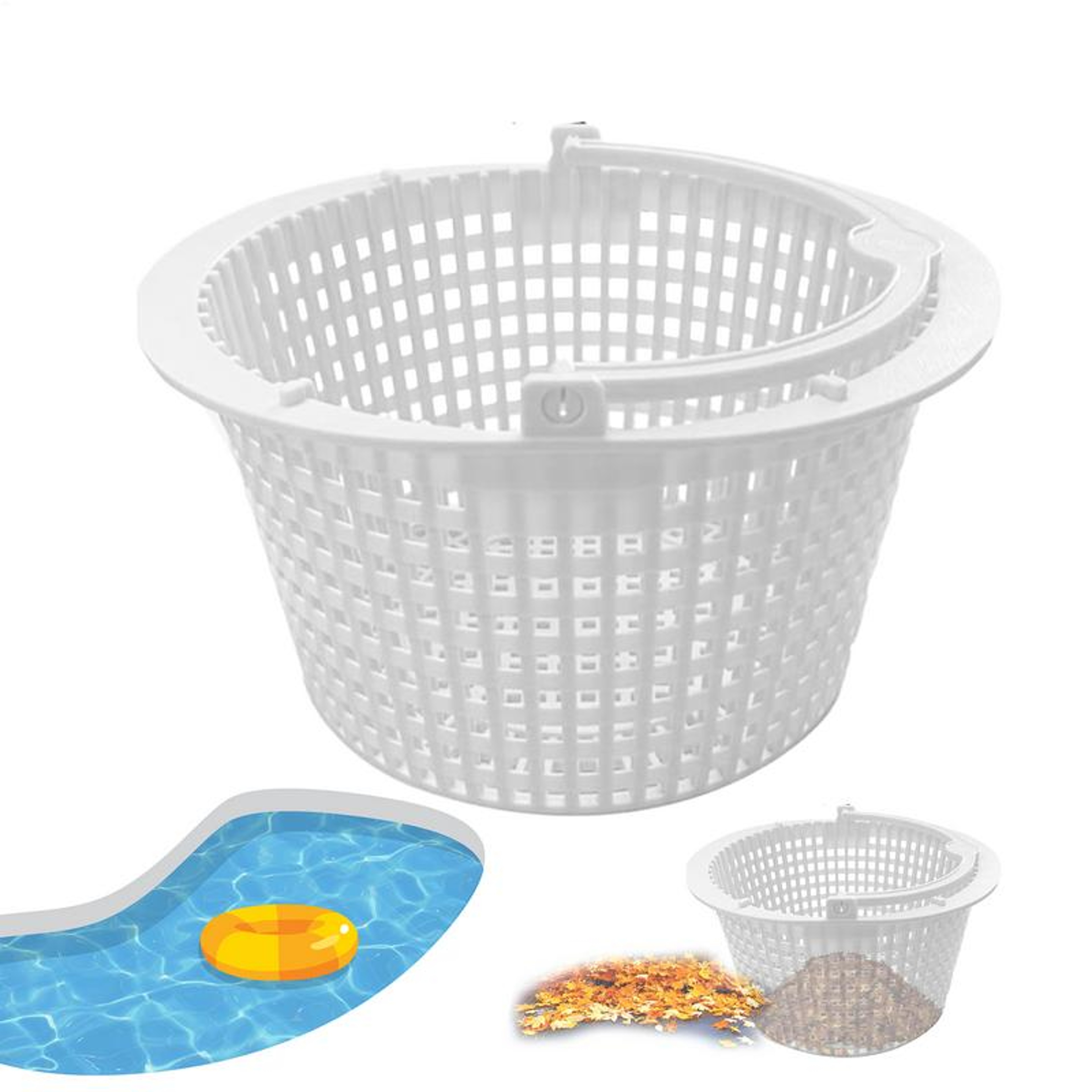 Pool Skimmer Basket Replacement For Above Ground Pool  Pond Skimmers With Handle 0