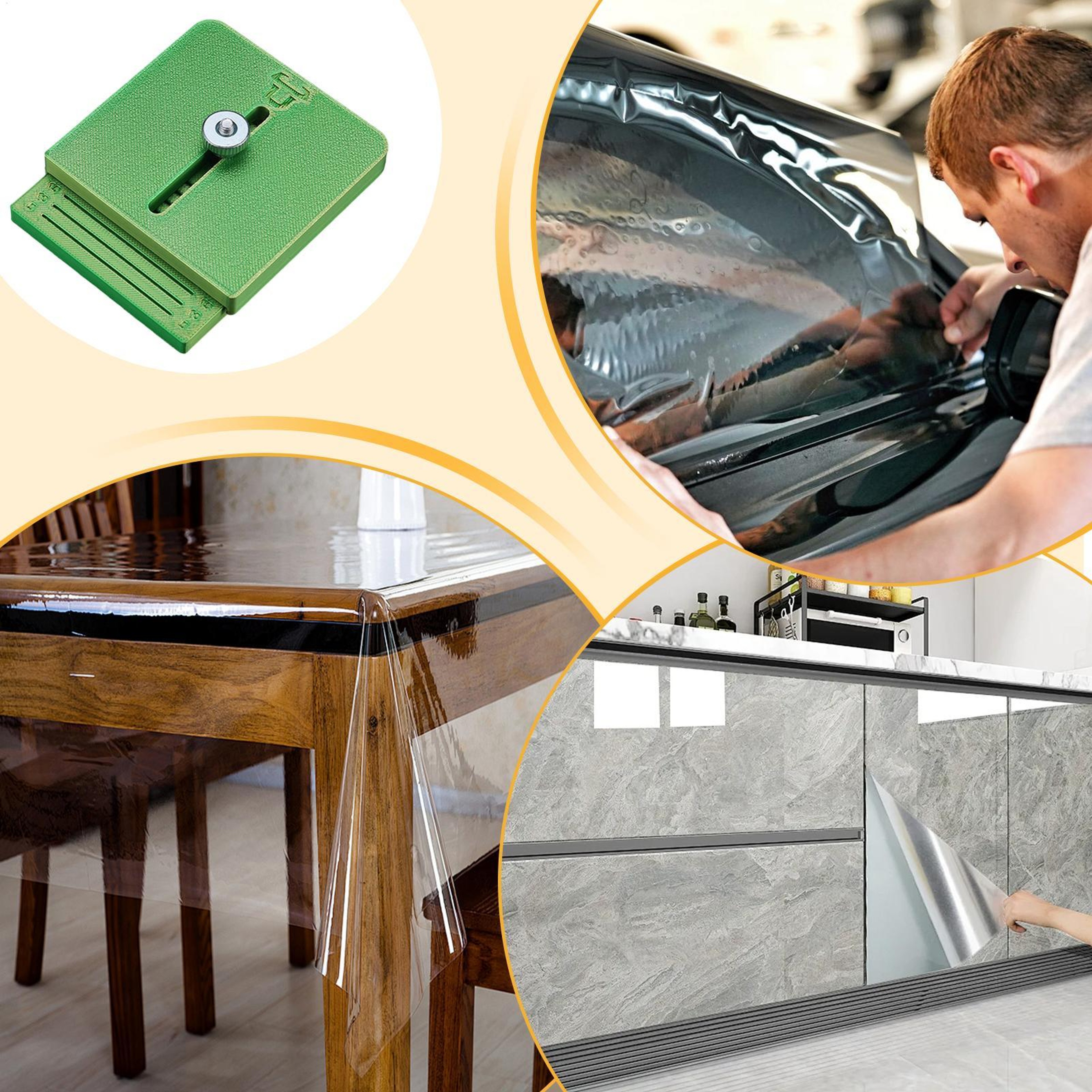 Adjustable Edge Wrap Cutting Tool for Precision Vinyl Wrap Cutter & Window Film Trimming – view 5