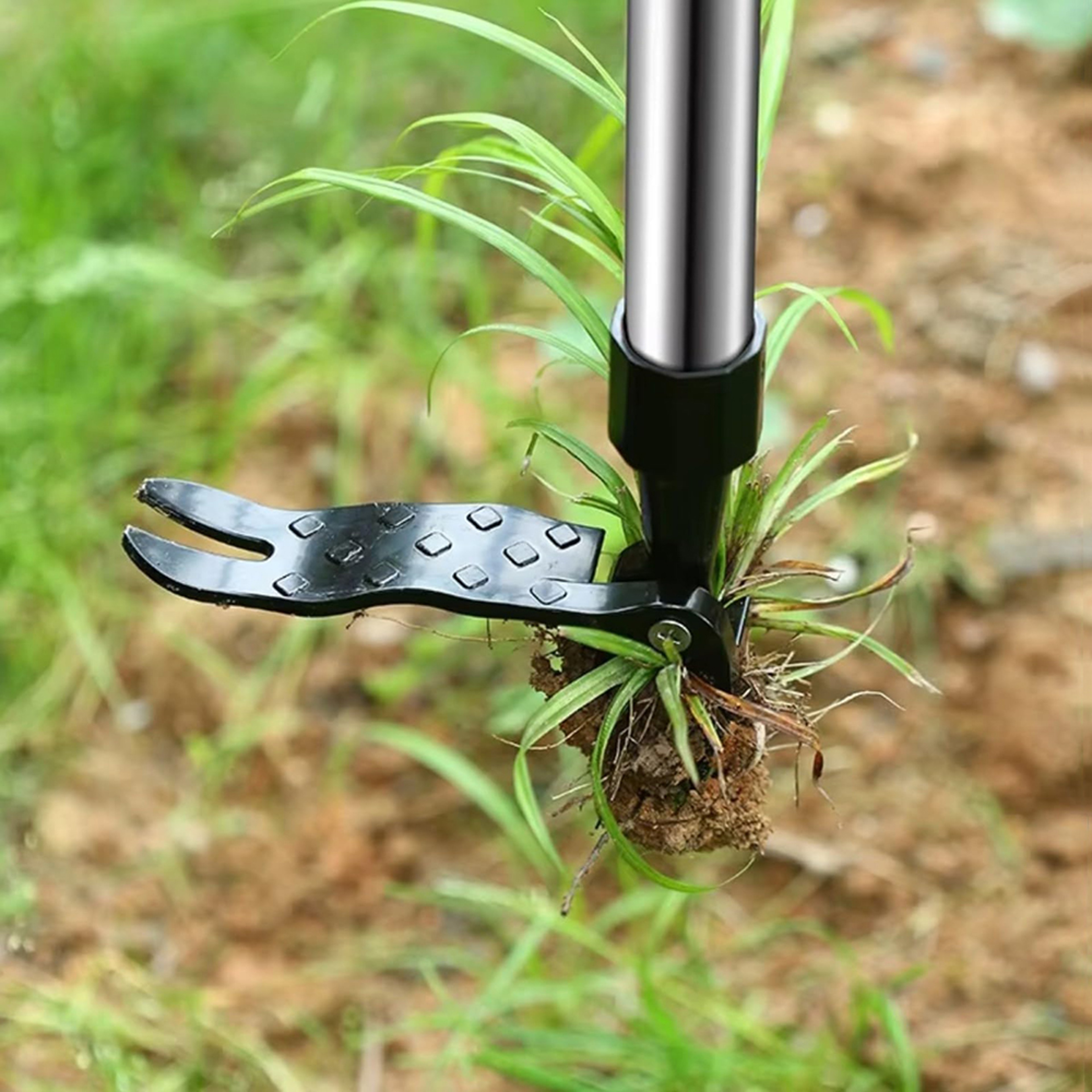 Stand Up Weed Puller Manual Garden Weeder Tool with Claw Root Remover – view 3