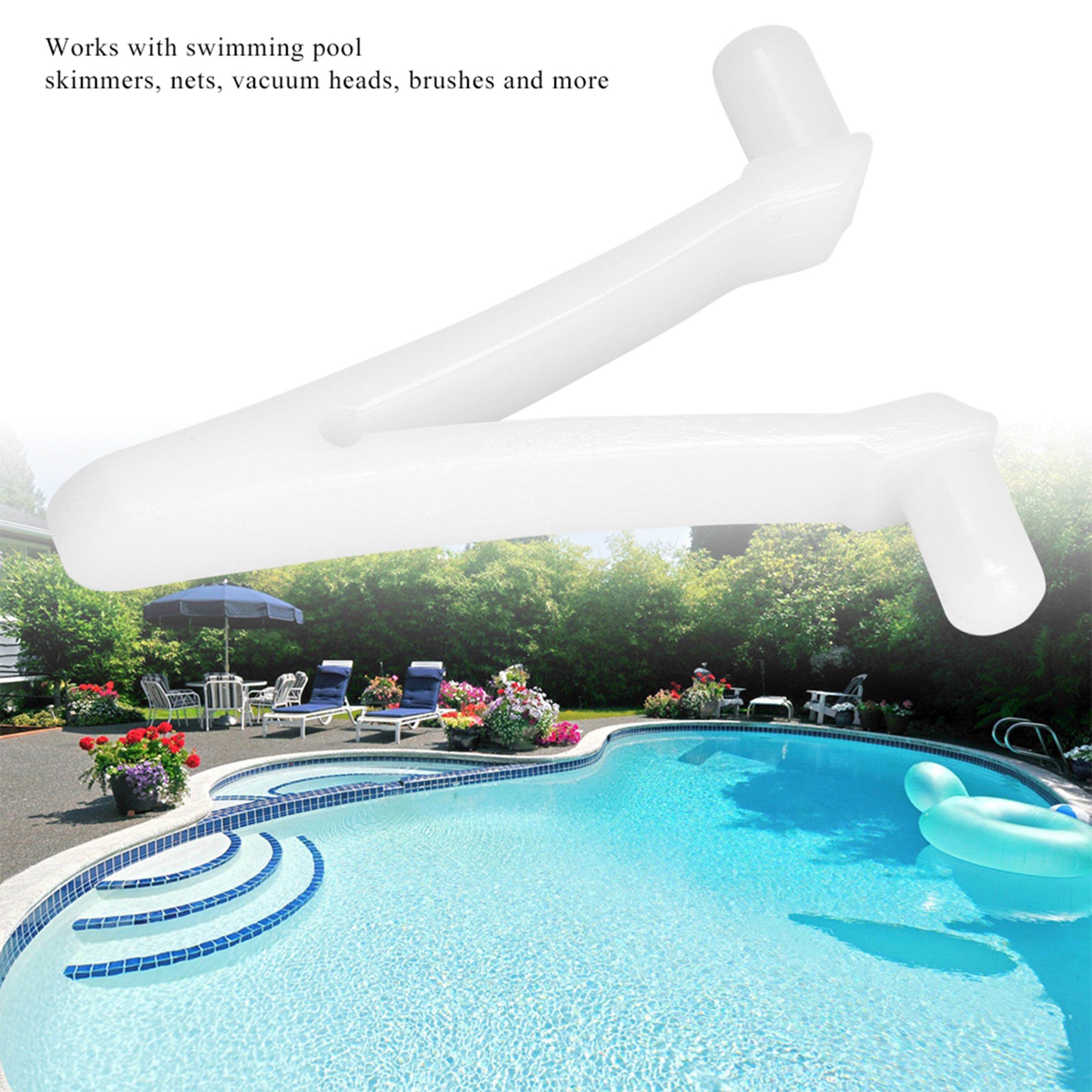 Universal Pool Butterfly V Clip Pool Pole Replacement Clip for Skimmer, Vacuum Head & Brush – view 3