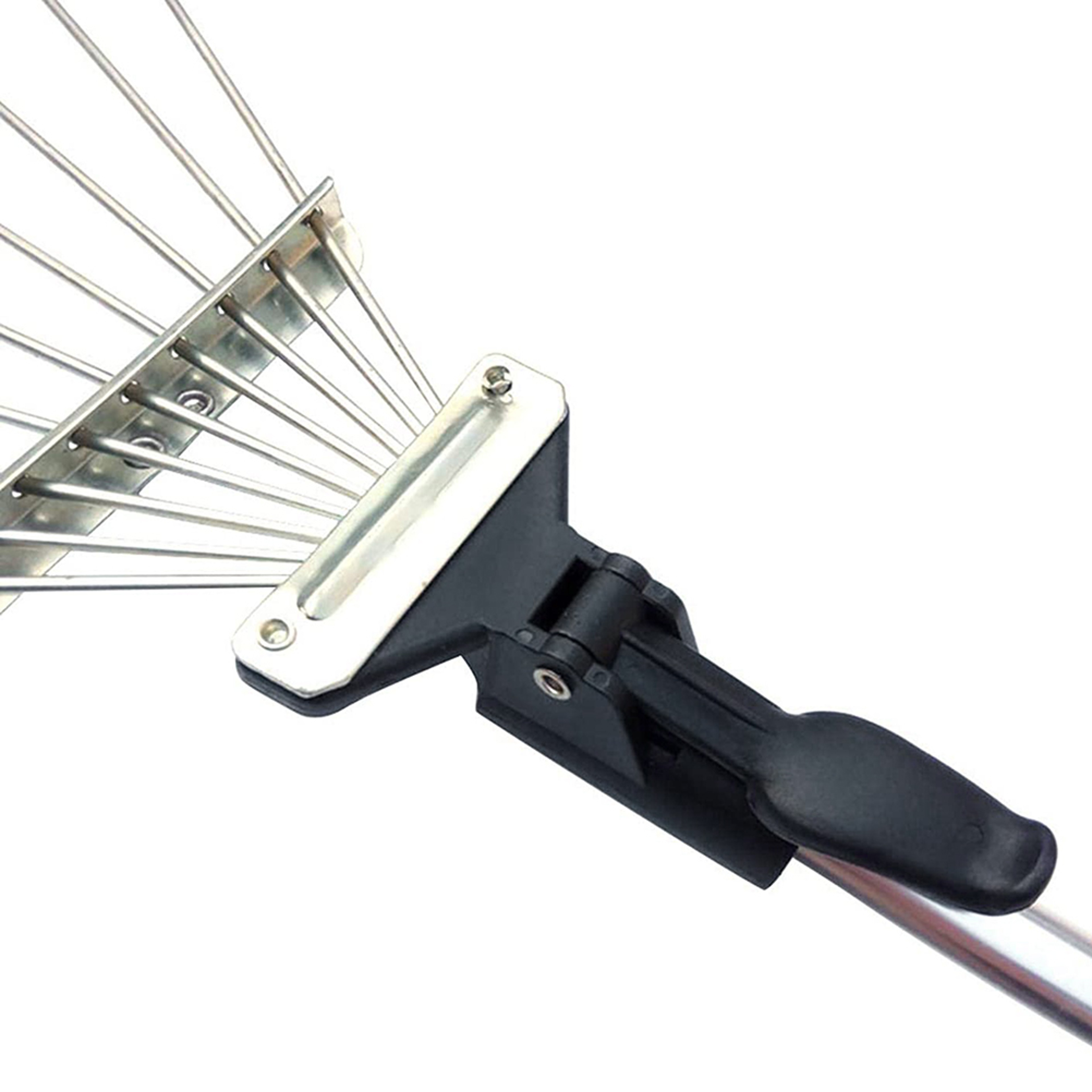 Adjustable Telescopic Garden Leaf Rake for Lawn Cleanup and Yard Maintenance – view 4
