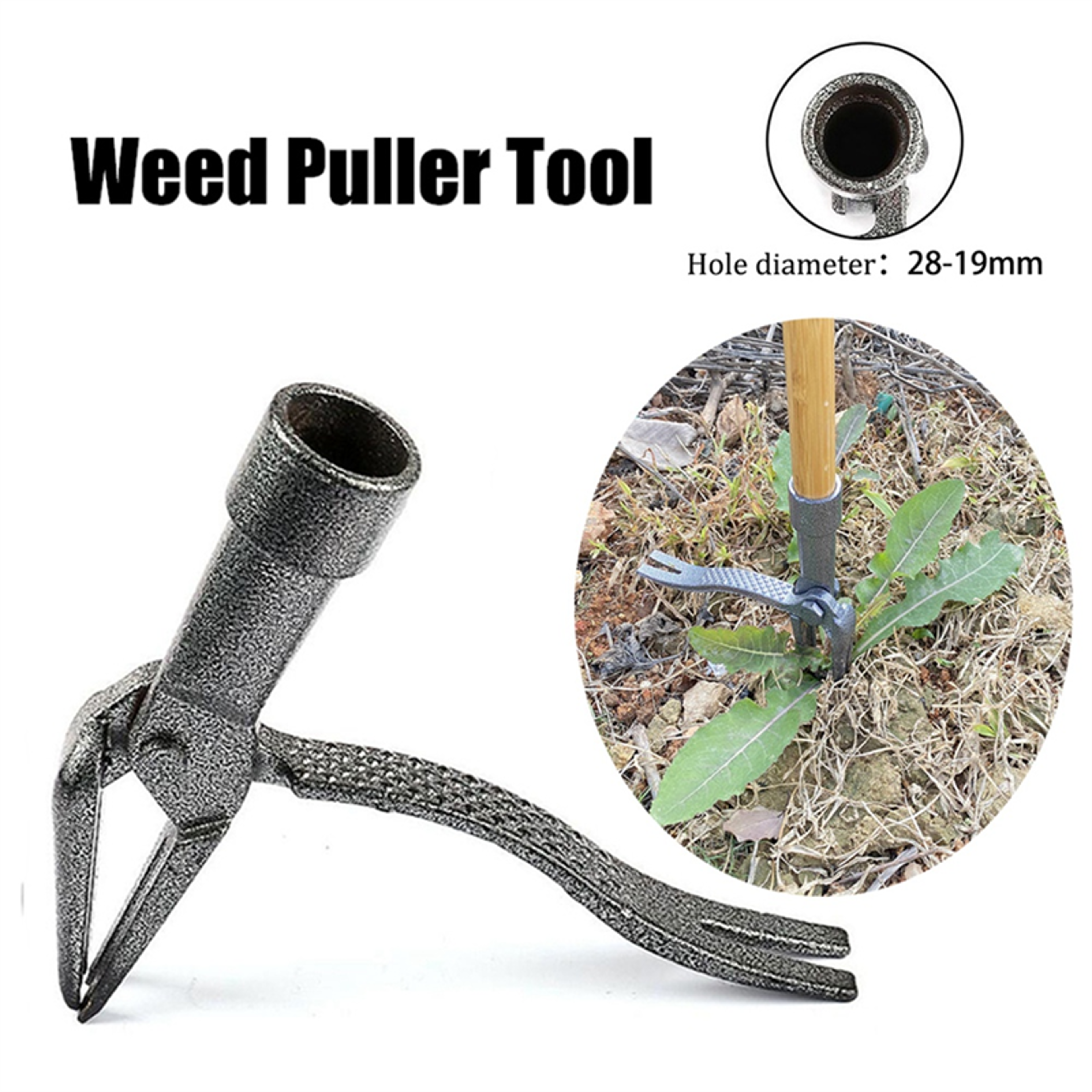 Stand Up Weed Puller Head Heavy Duty Root Remover Tool Replacement for Gardening Lawn Care – view 2