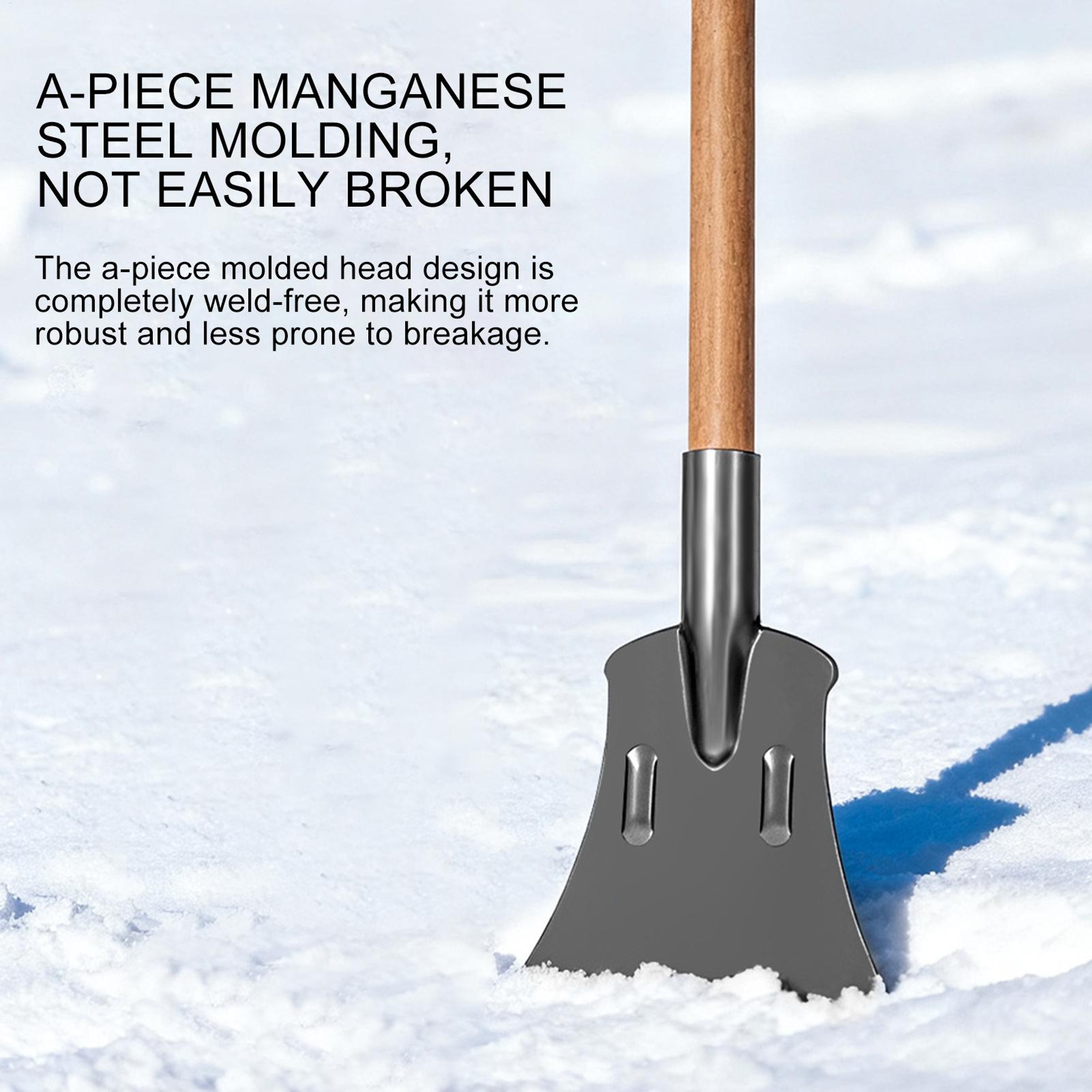 Heavy Duty Snow Shovel and Car Ice Scraper Multi Use Winter Emergency Tool – view 4