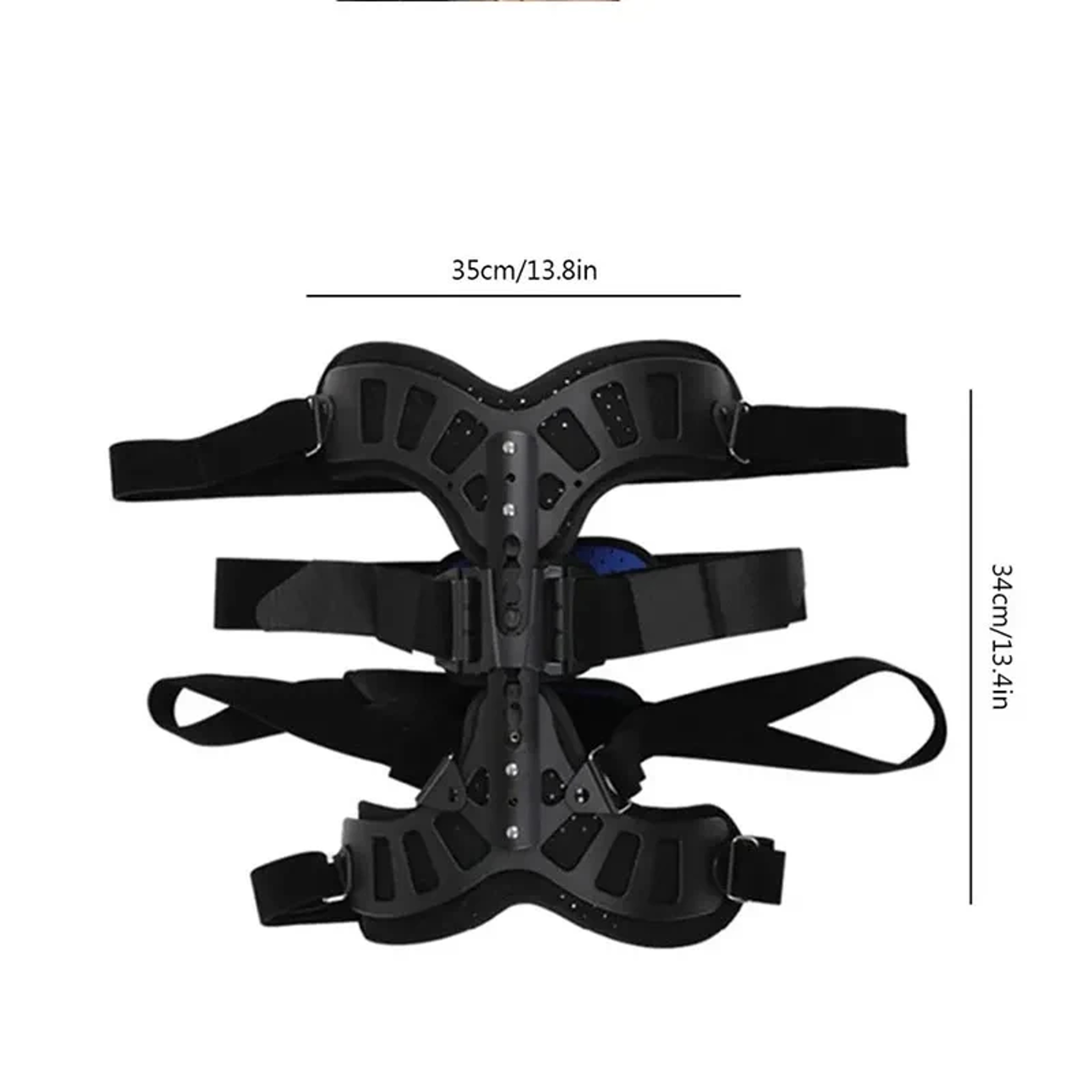 Aluminum Alloy Scoliosis Correcting Brace Adjustable Spinal Straightener Brace for Posture Support Adults and Kids – view 3