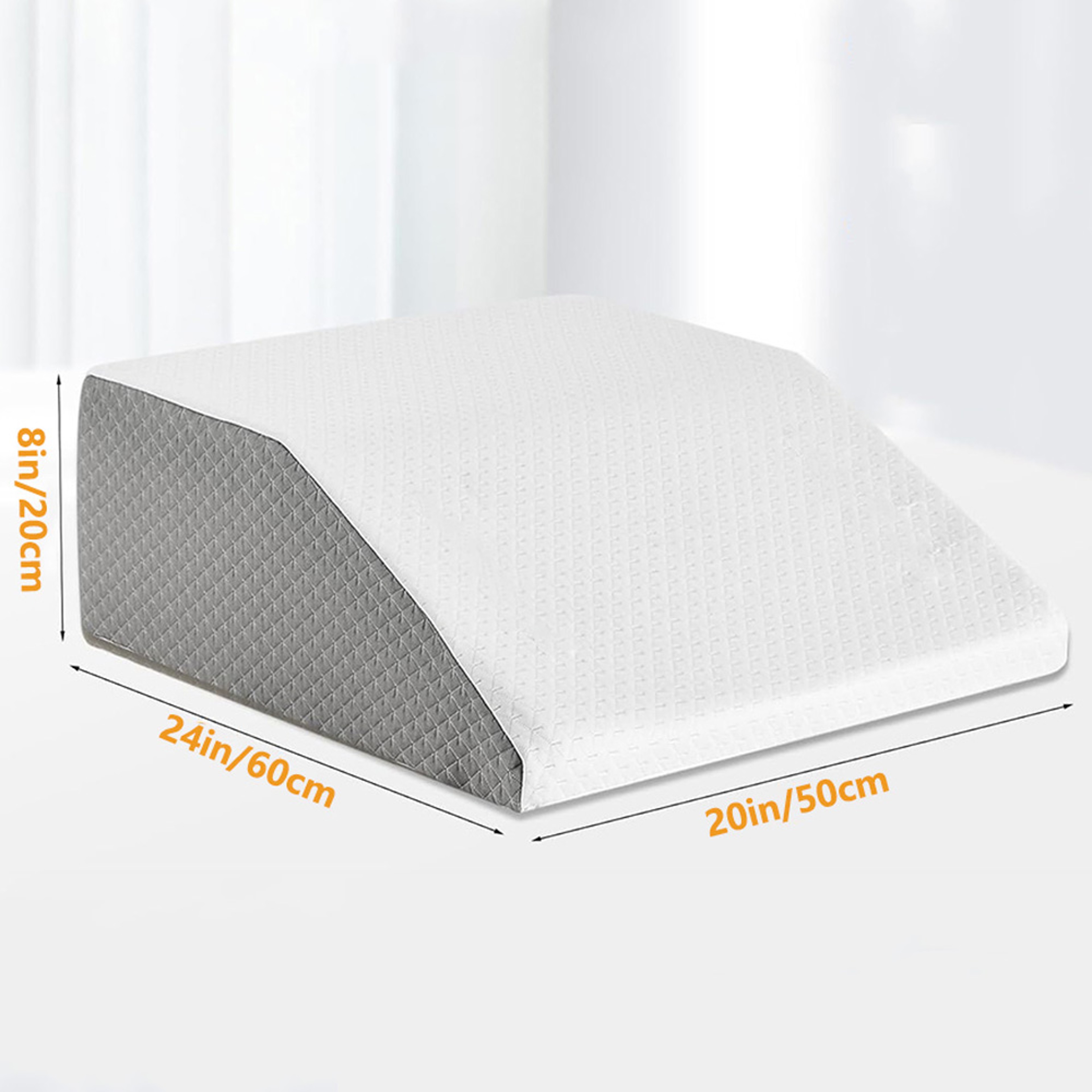 ErgoLift Memory Foam Leg Elevating Pillow Wedge For Side Sleeping Relief And Circulation Support 6