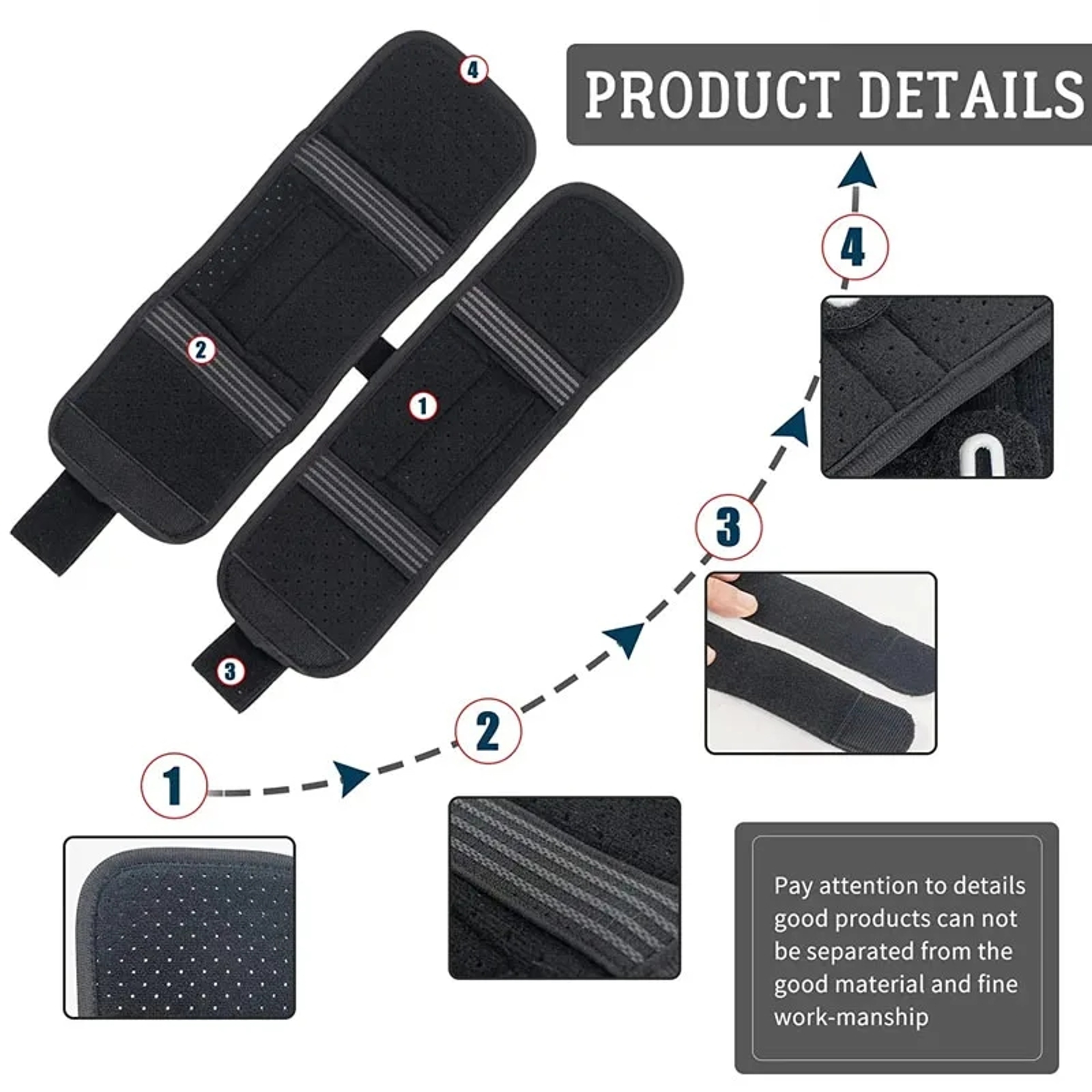 Adjustable Foot Drop Brace With Shoe Strap Ankle Support Splint For Walking Relief 3