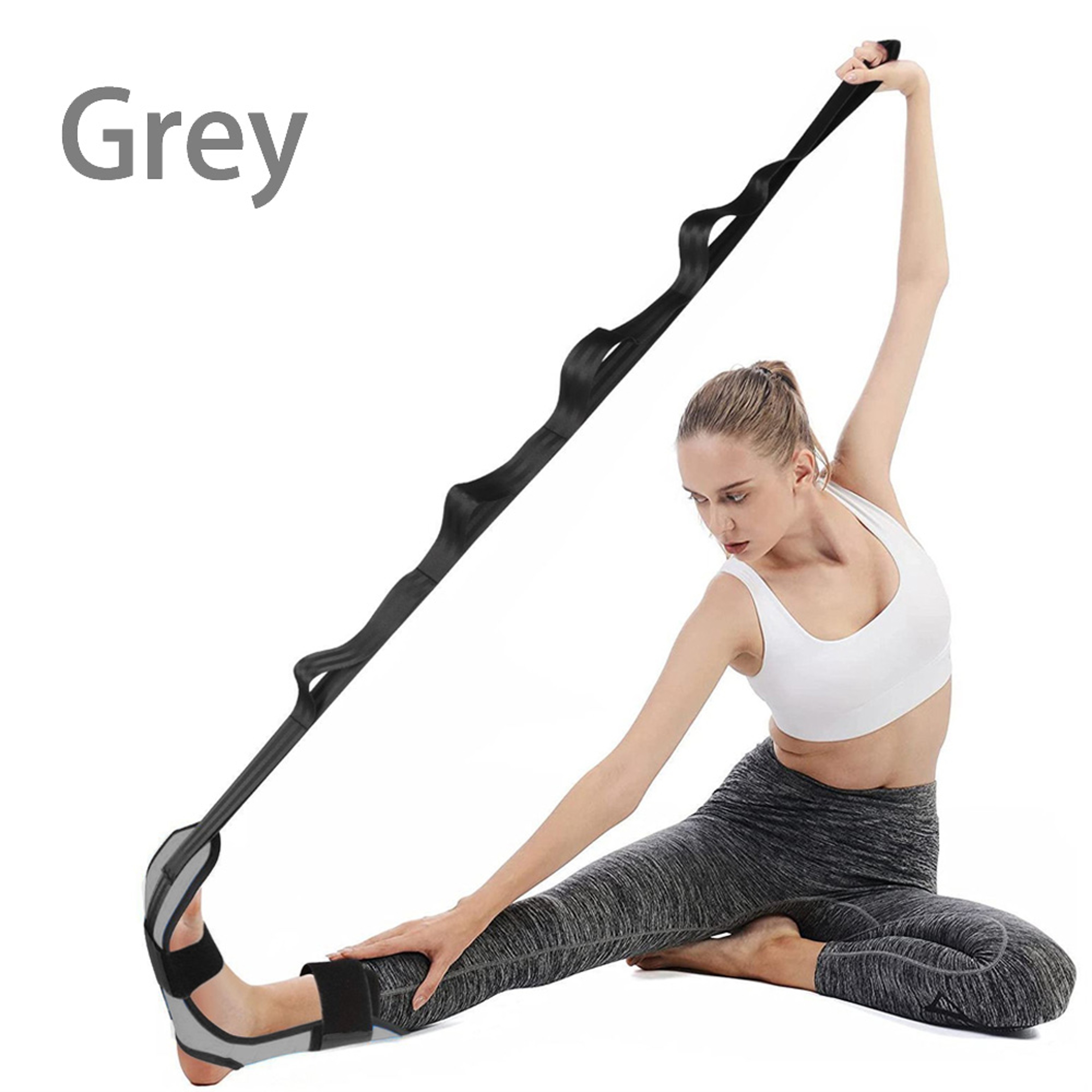 Segmented Yoga Stretch Strap For Flexibility And Ankle Rehabilitation Band For Physical Therapy And 4