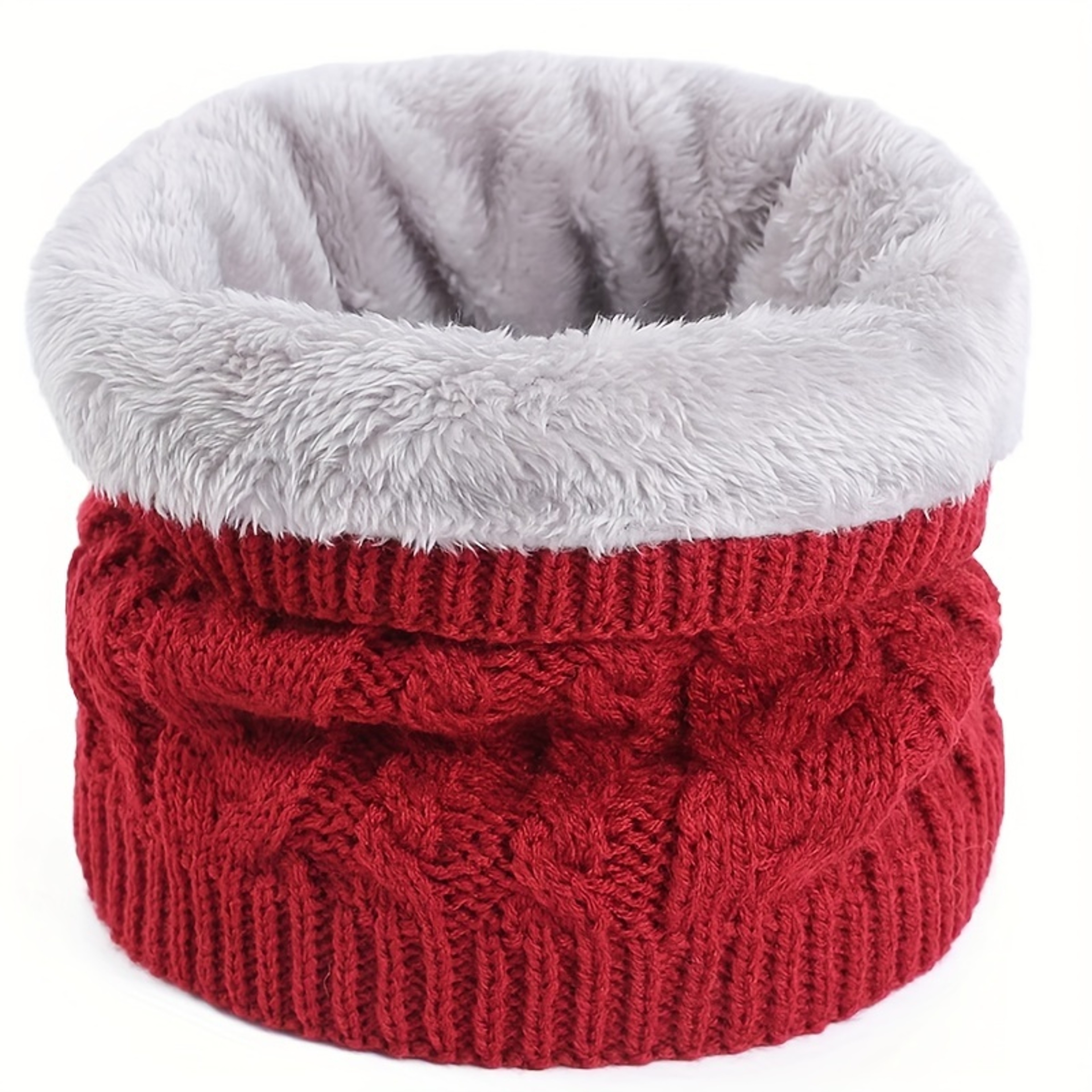 Unisex Winter Neck Warmer Scarf Breathable Polyester Neck Gaiter Windproof Cold Weather Accessory 3