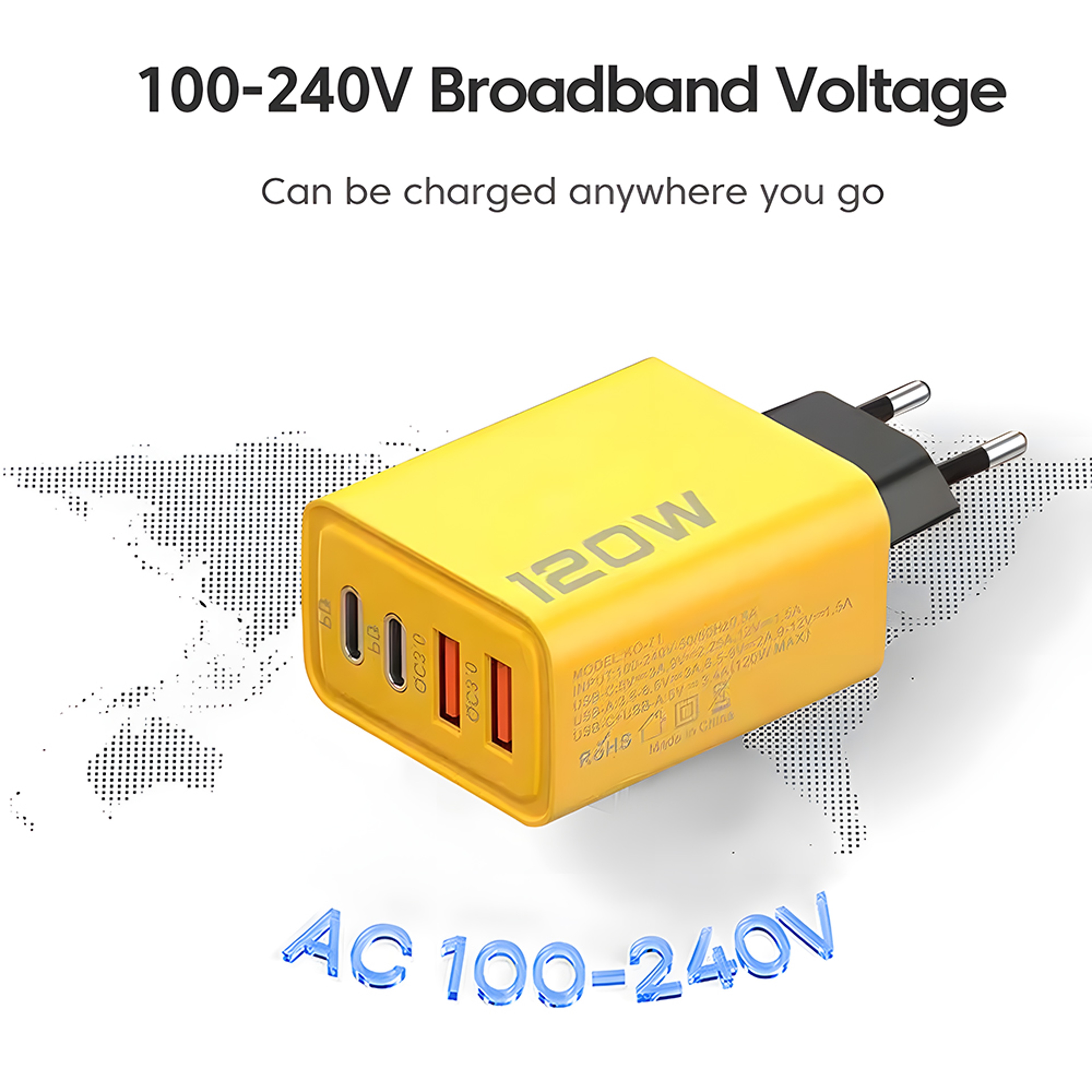 Multi Port USB C Charger PD Fast Charging Adapter With QC30 Power Delivery For Phones Tablets And T 2