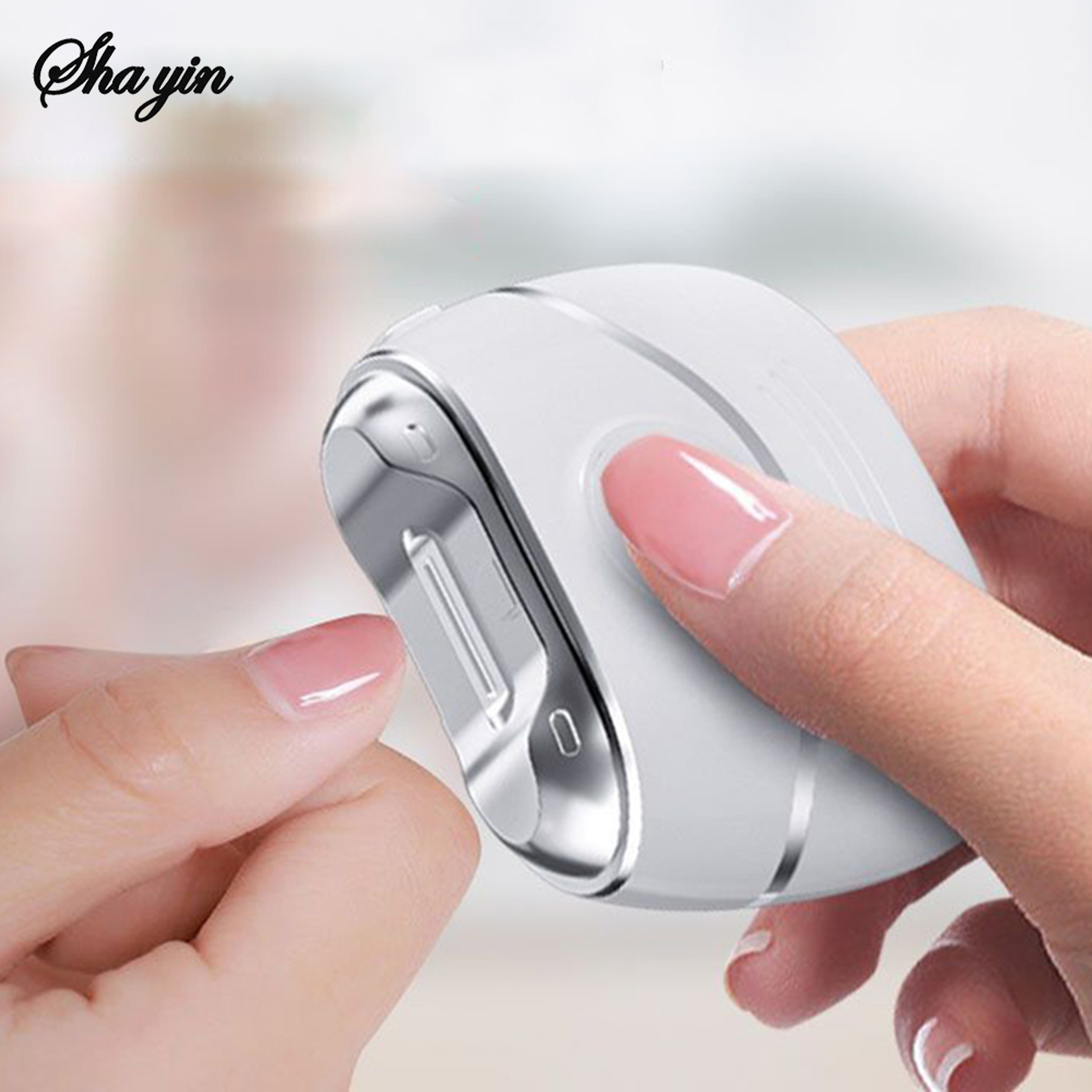 Electric Automatic Nail Clipper With LED Light Safe Baby And Adult Trimmer 1
