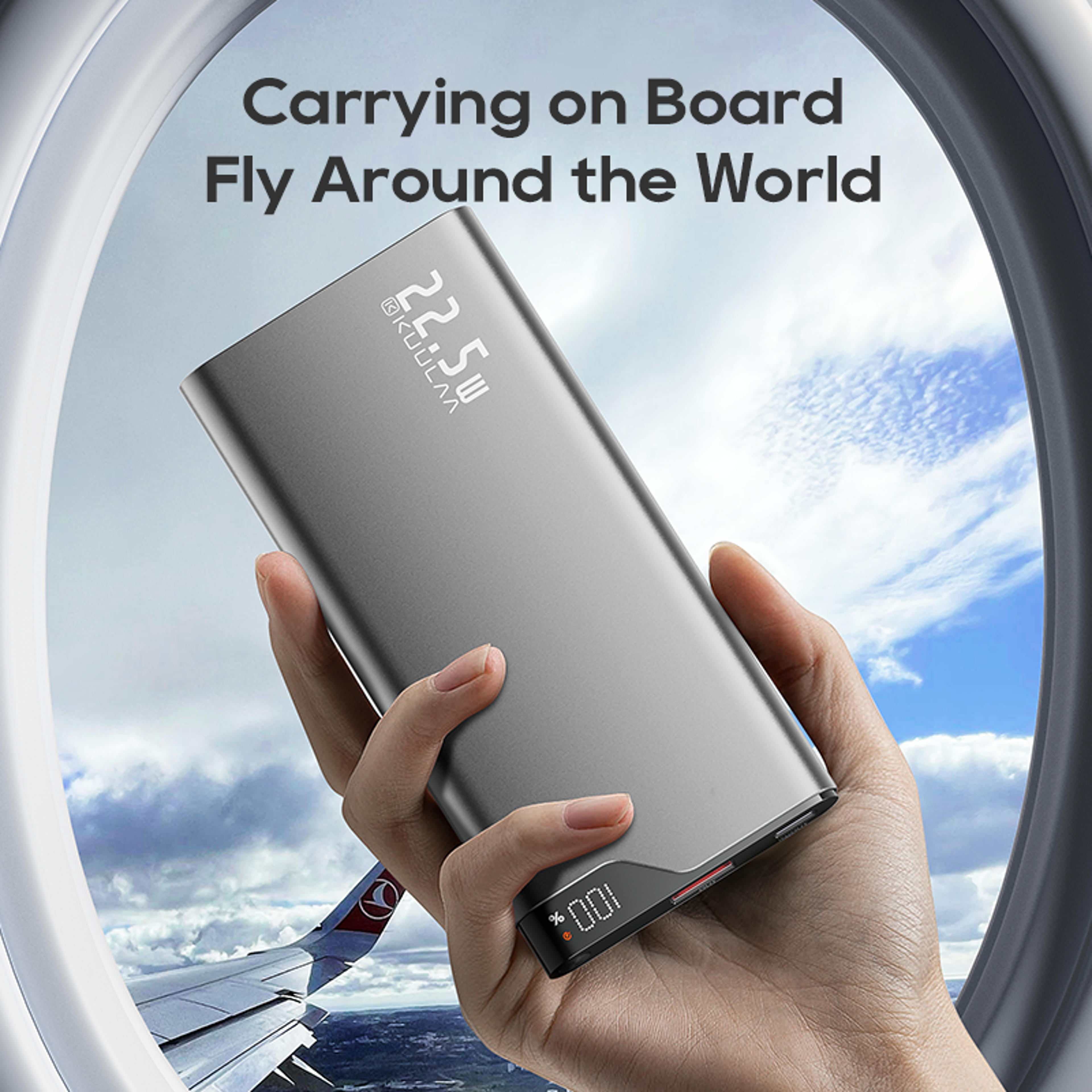 UltraSlim Power Bank Portable Charger With 225W Fast Charging  Digital Display 4