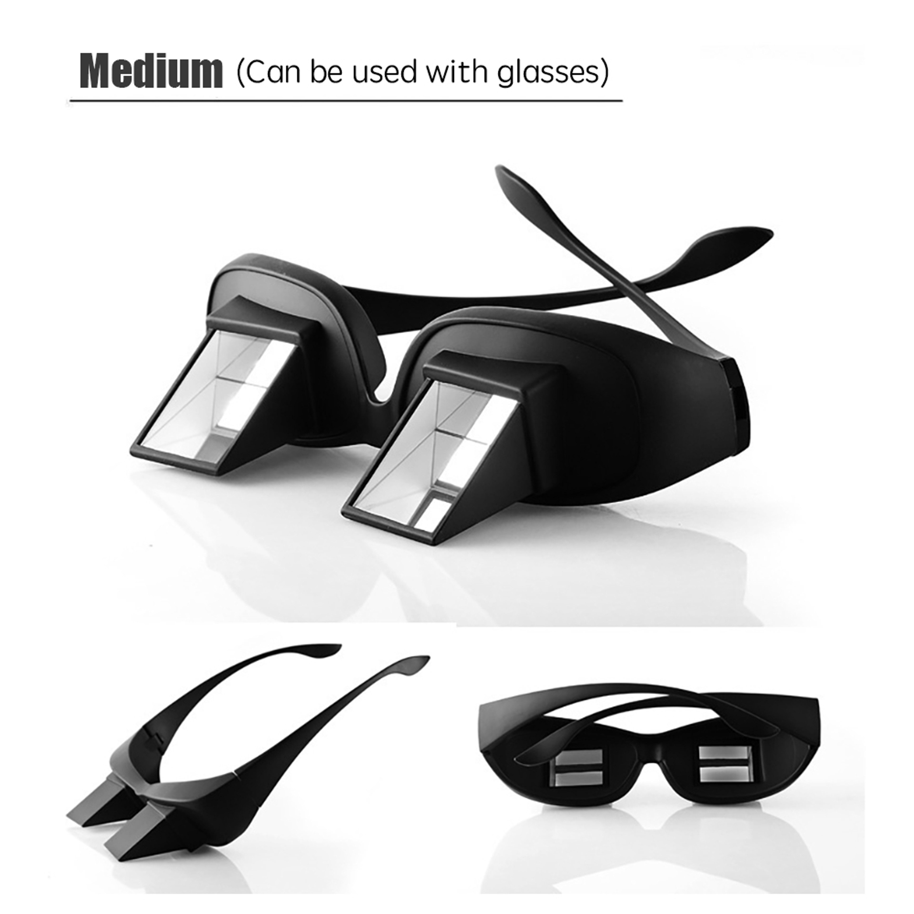 Prism Spectacles For Reading  TV Viewing Comfortable Horizontal Viewing Glasses For Bed Rest 6