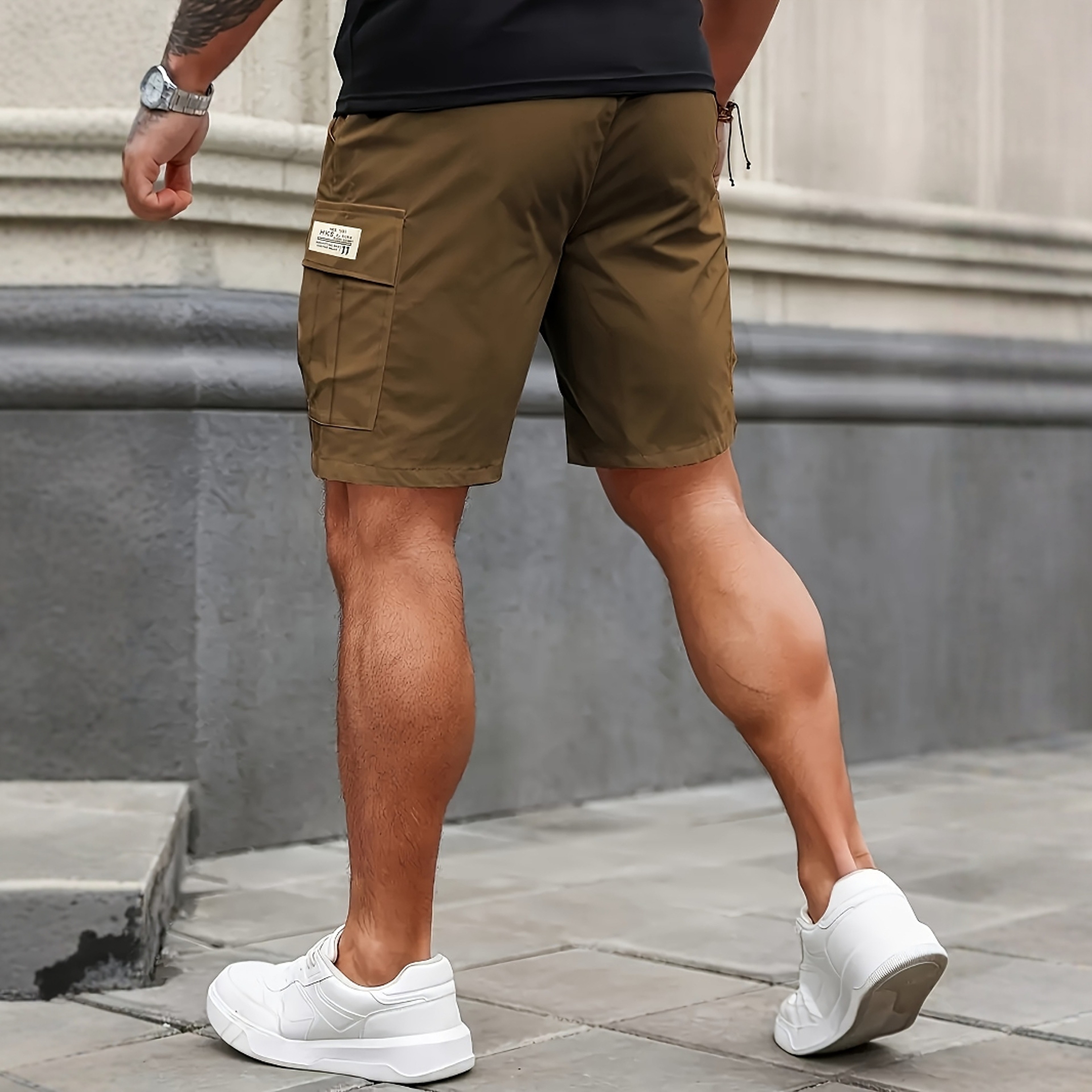 Men,s Cargo Shorts Lightweight Hiking Work Multi Pocket Comfortable Fit – view 2
