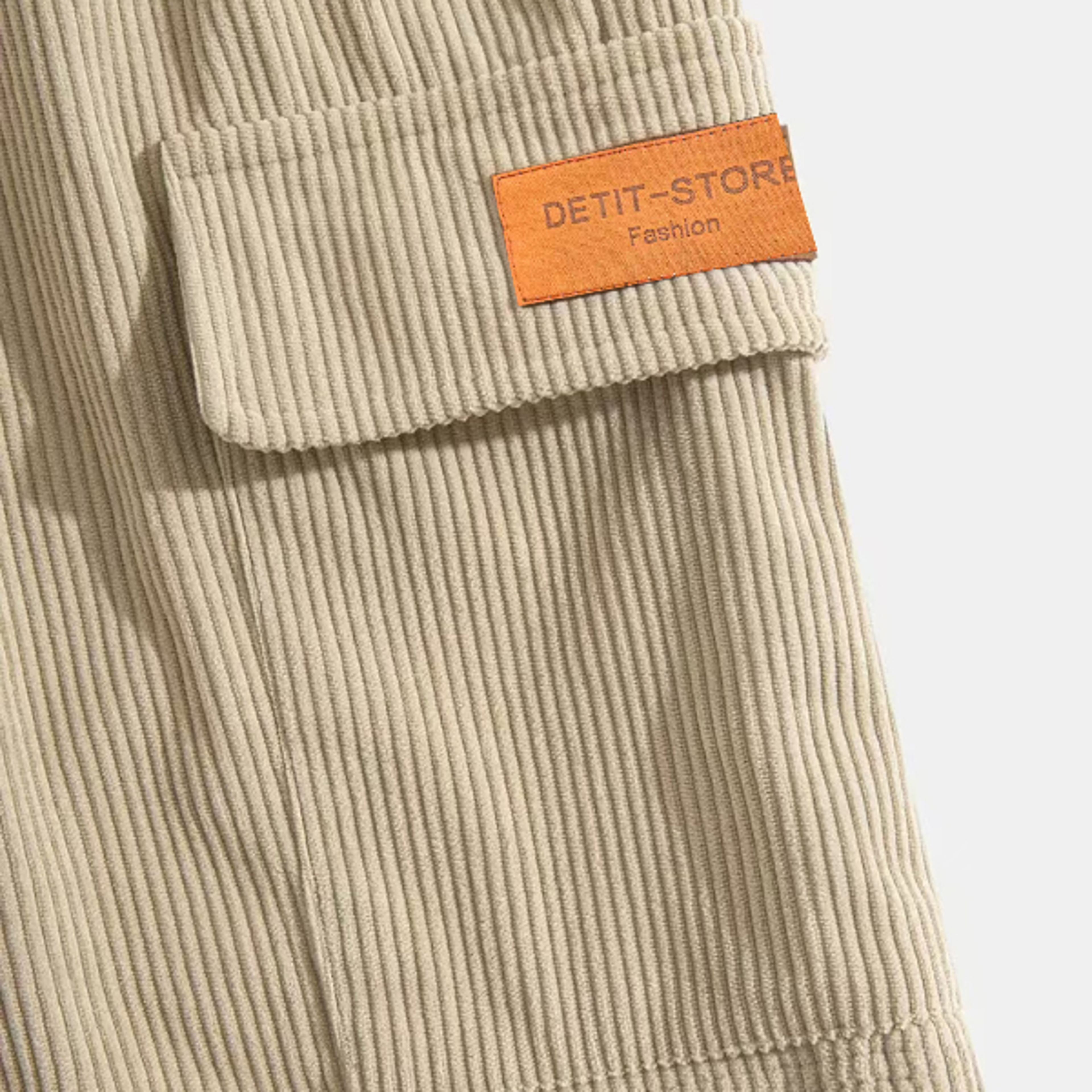 Mens Corduroy Shorts Breathable Casual Beach Sports Shorts 4