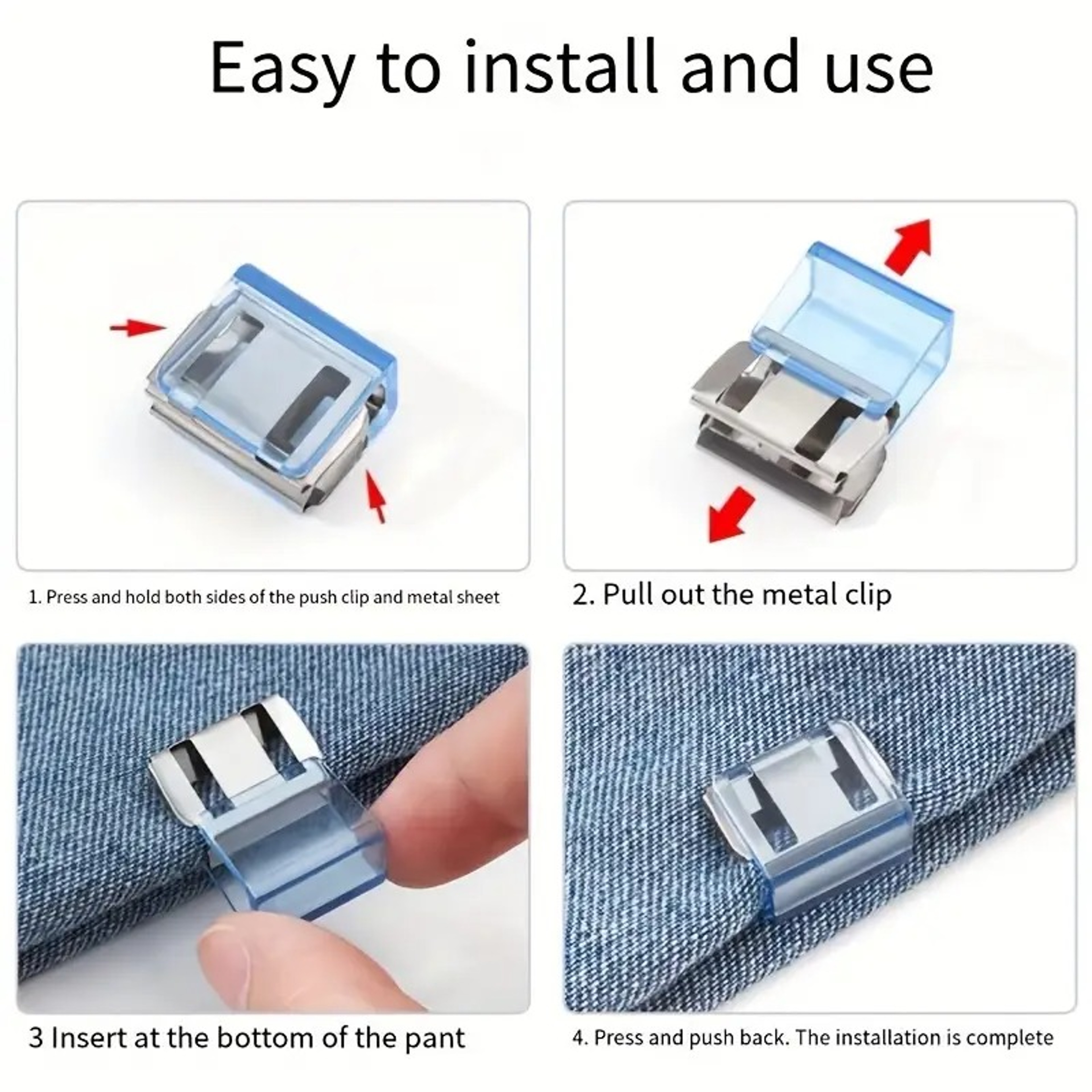 Adjustable Pants Clips Clothing Clips Set For Secure Fit And Style 5