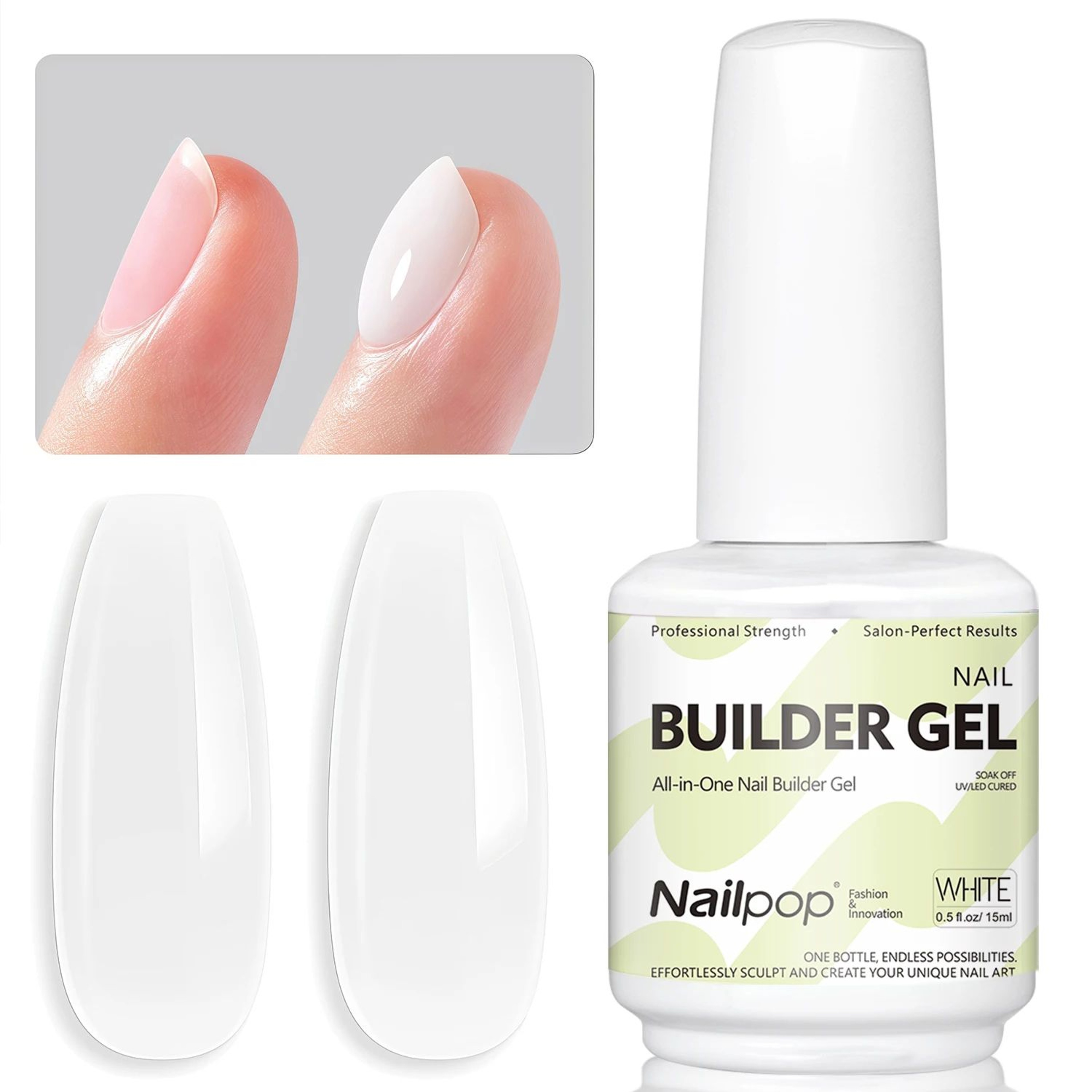 7in1 Builder Nail Gel With Brush For Strong Nail Extensions And Repair 9