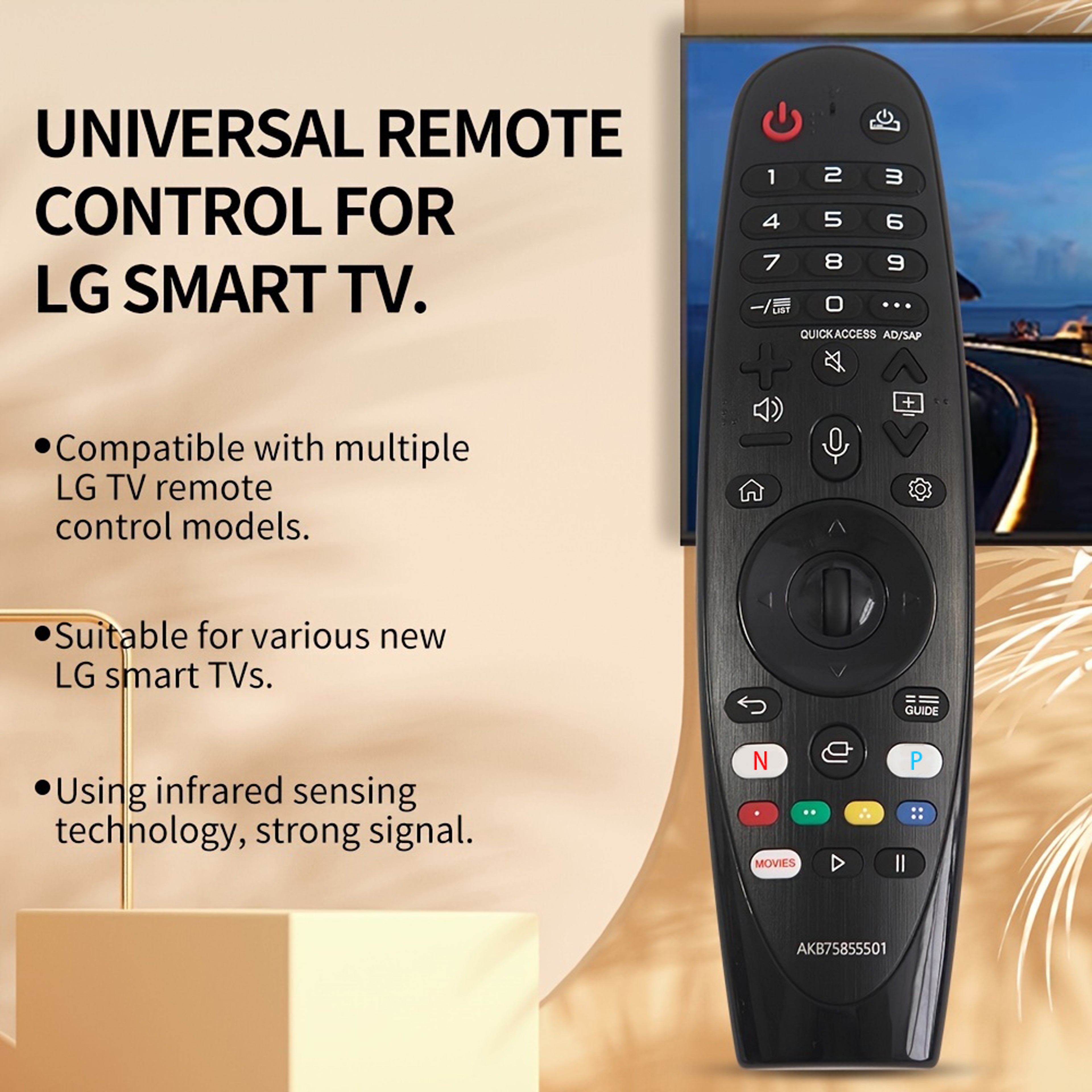 Universal LG TV Remote Control Replacement for Smart TV Compatible All Models Easy Setup – view 6