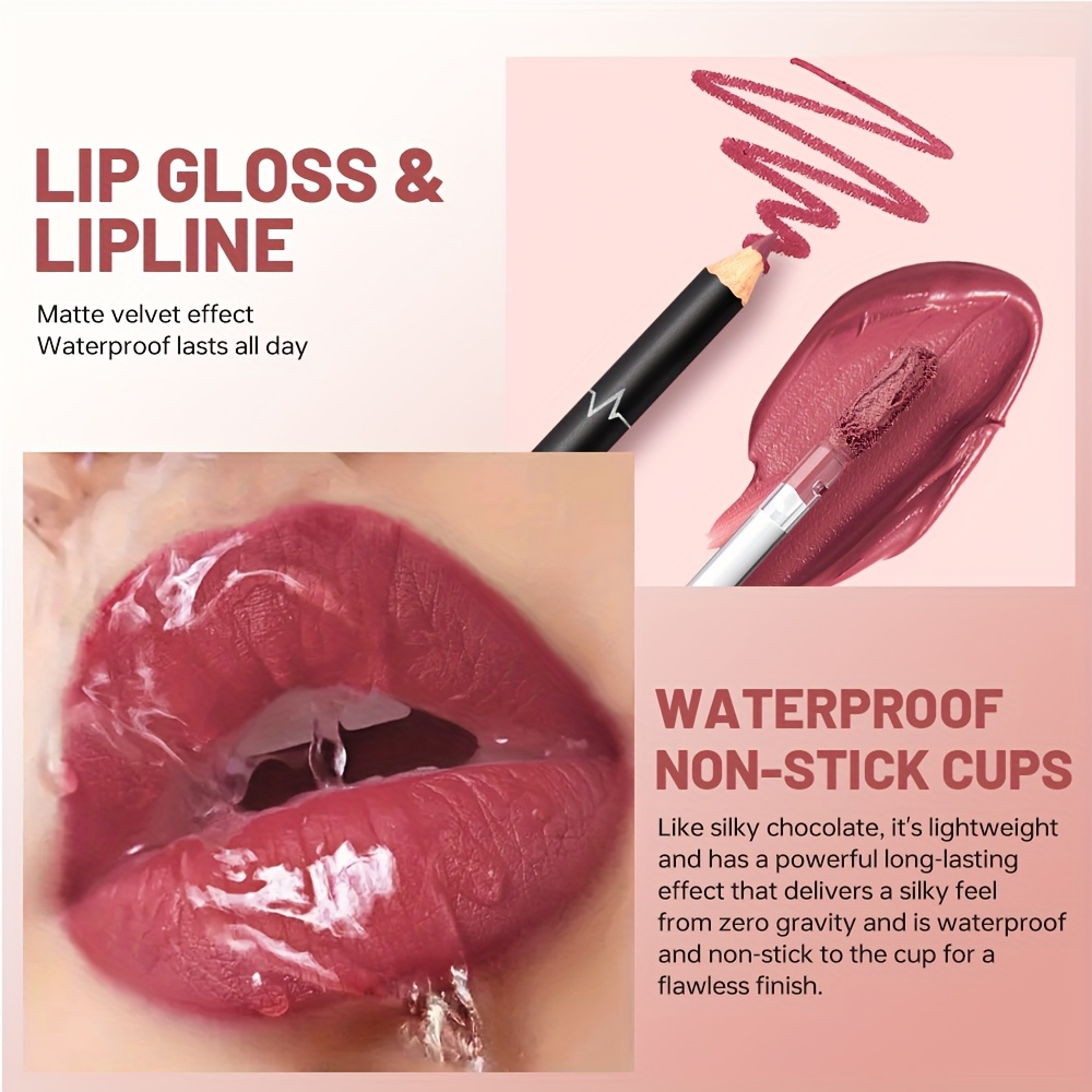 Waterproof Lip Liner Set Long Lasting Smudge Proof Matte Lip Pencil Collection – view 4