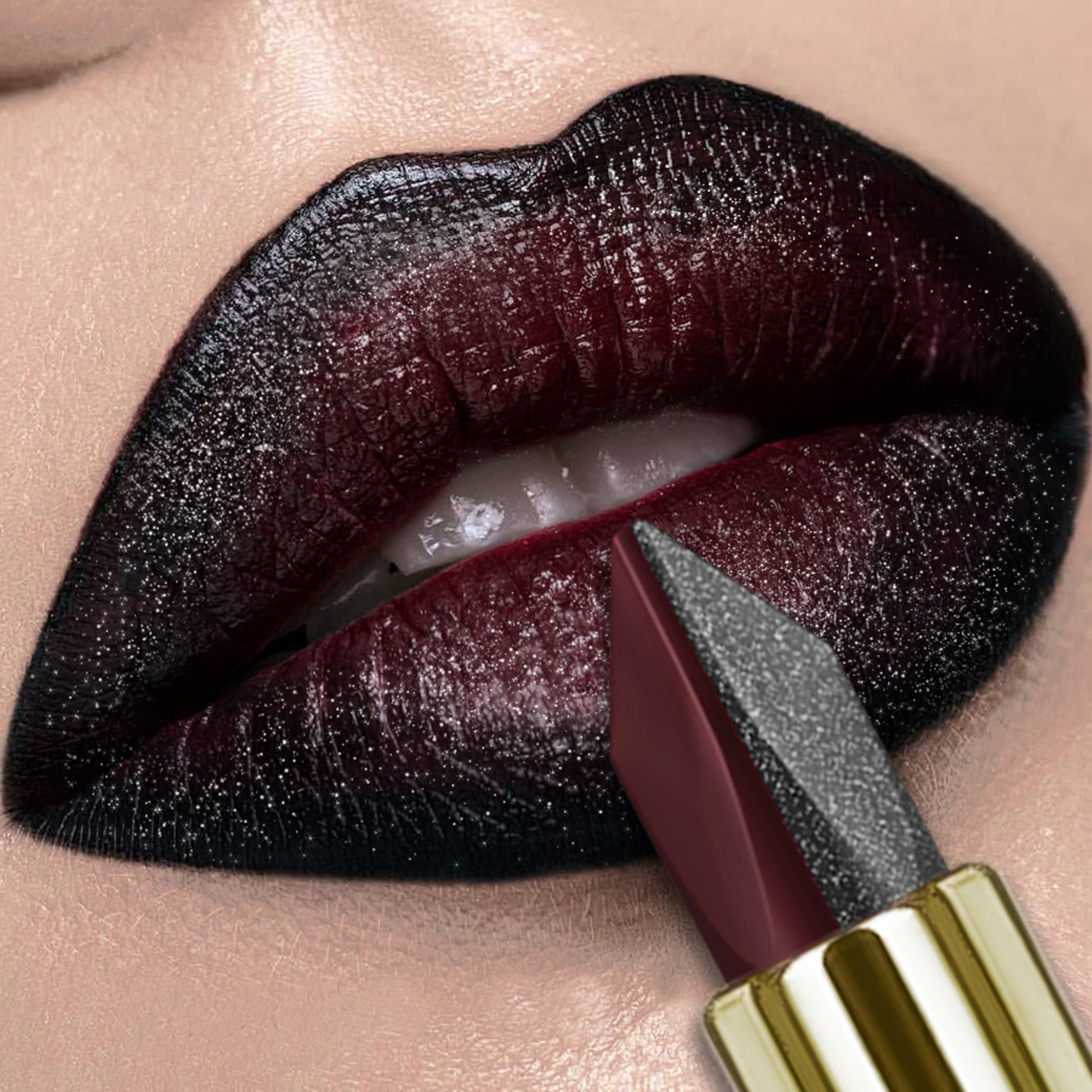 Two Tone Matte Lipstick Waterproof Gradient Lip Tint Long Lasting Velvet Finish – view 1