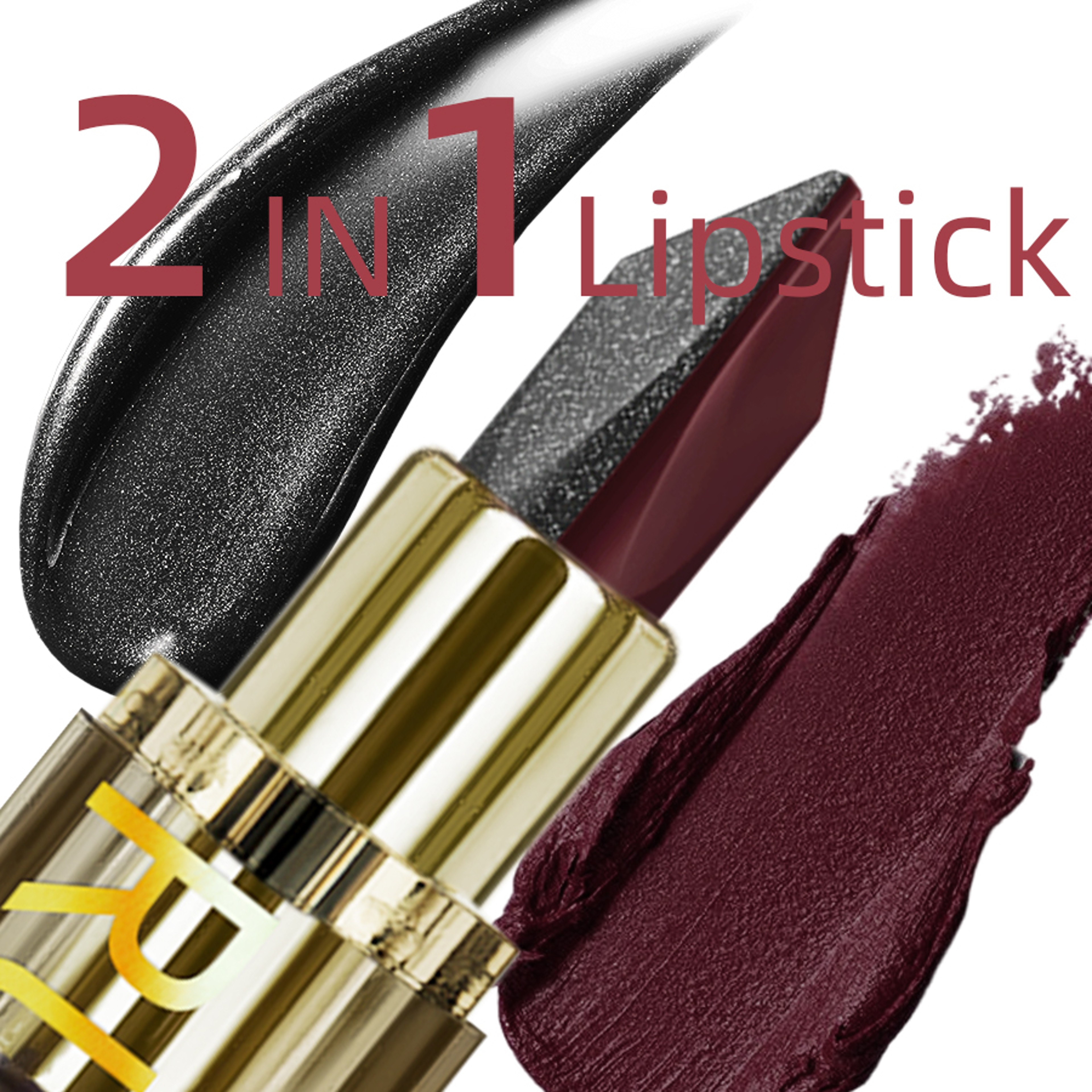 Two Tone Matte Lipstick Waterproof Gradient Lip Tint Long Lasting Velvet Finish – view 2