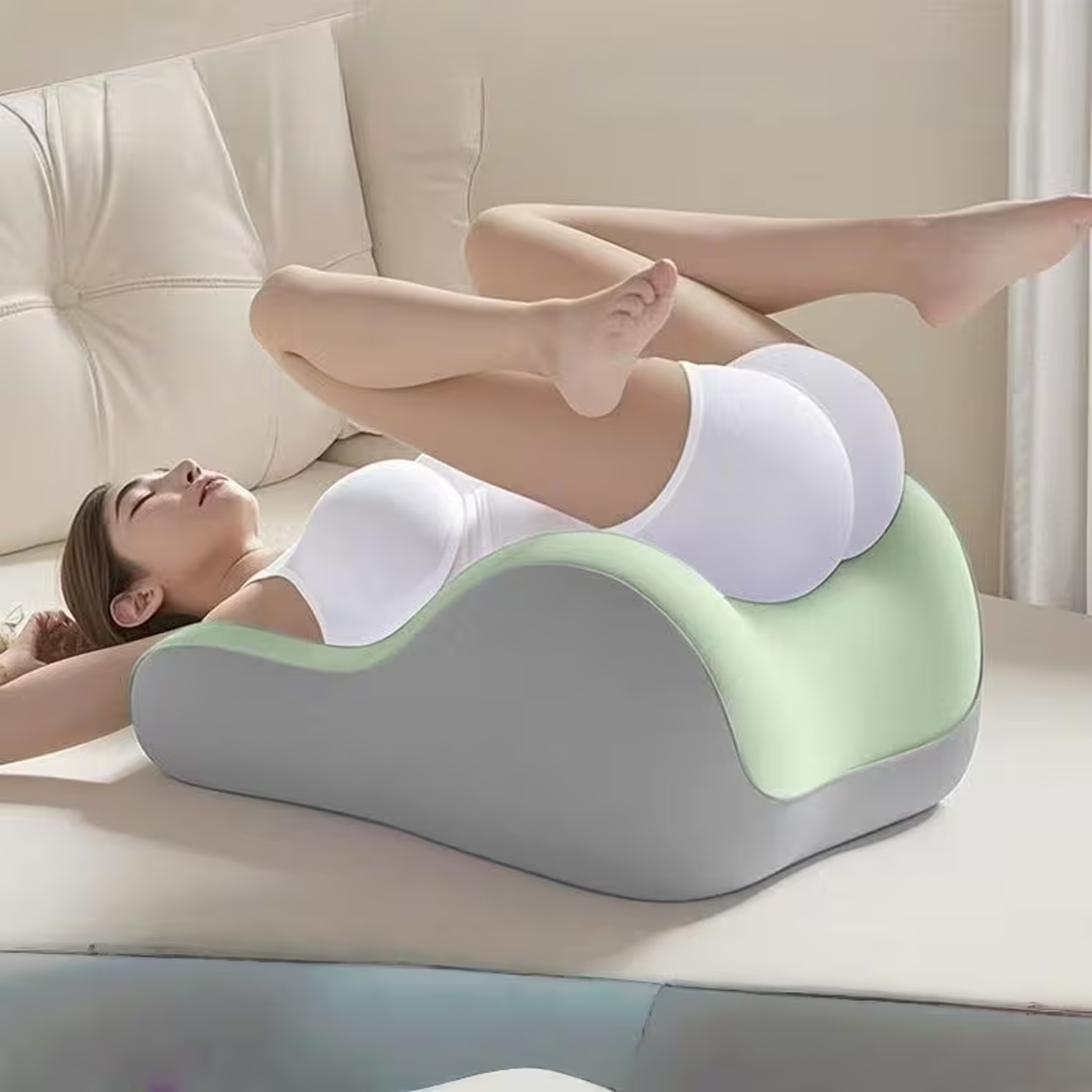 Memory Foam Intimacy Support Pillow For Couples And Pregnancy Comfort 0