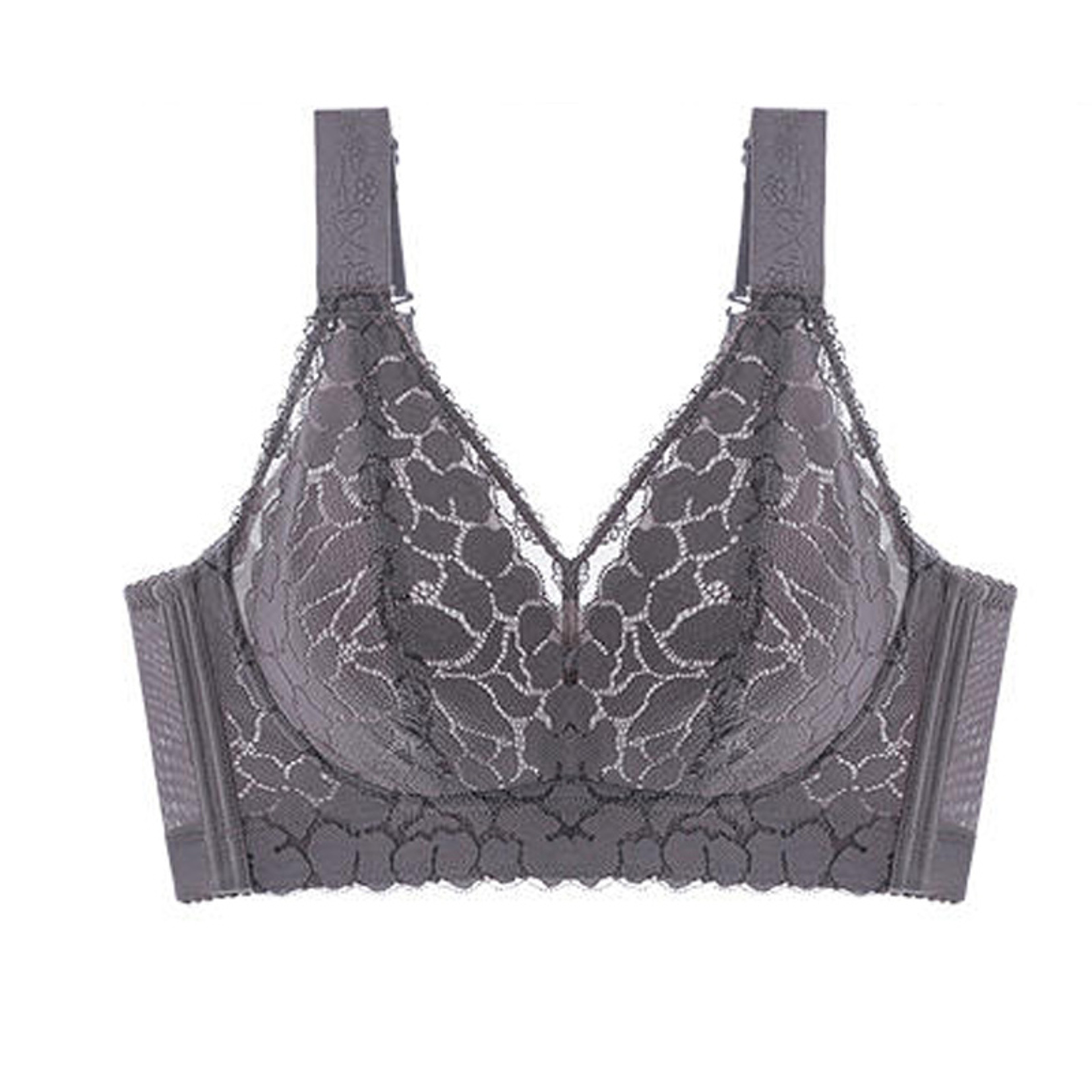 Plus Size Wireless Bra Ultra Thin Summer Comfort Anti Sagging Support Bra 9