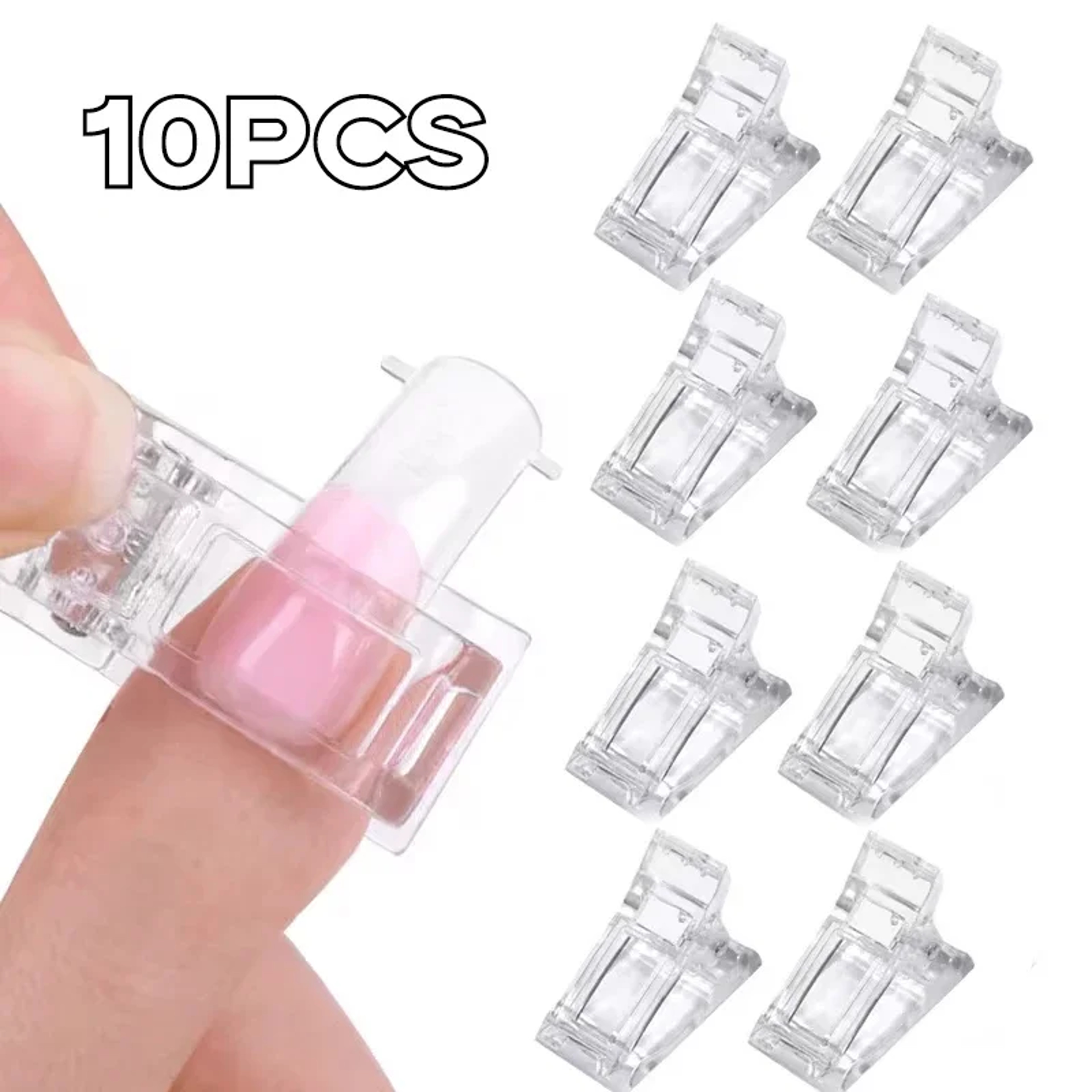 UV Gel Nail Extension Clamps Set For Builder Gel Nail Tips Clip Tool 0