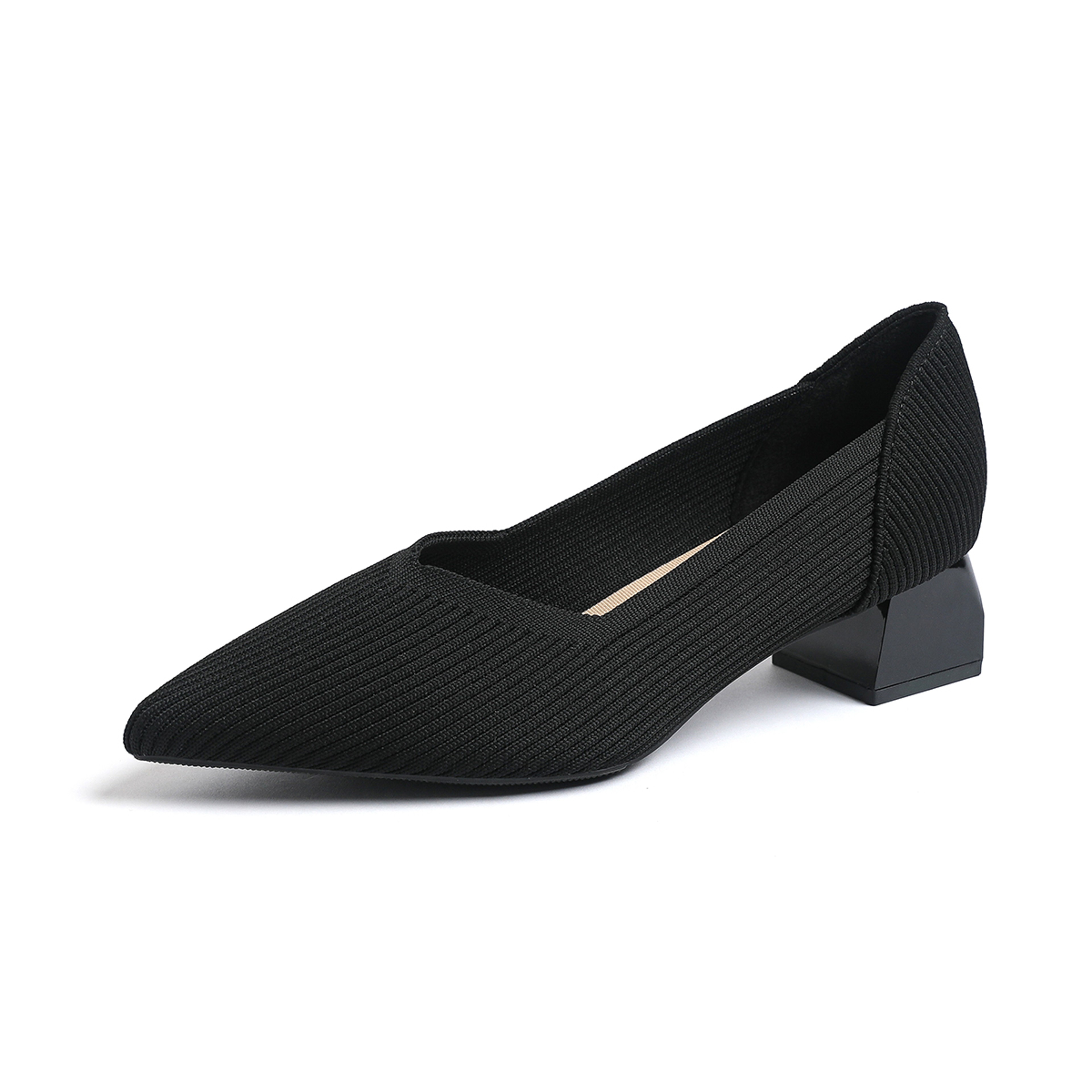 Breathable Knitted Pointed High Heel Shoes for Women Comfortable Anti Slip Sole – view 16