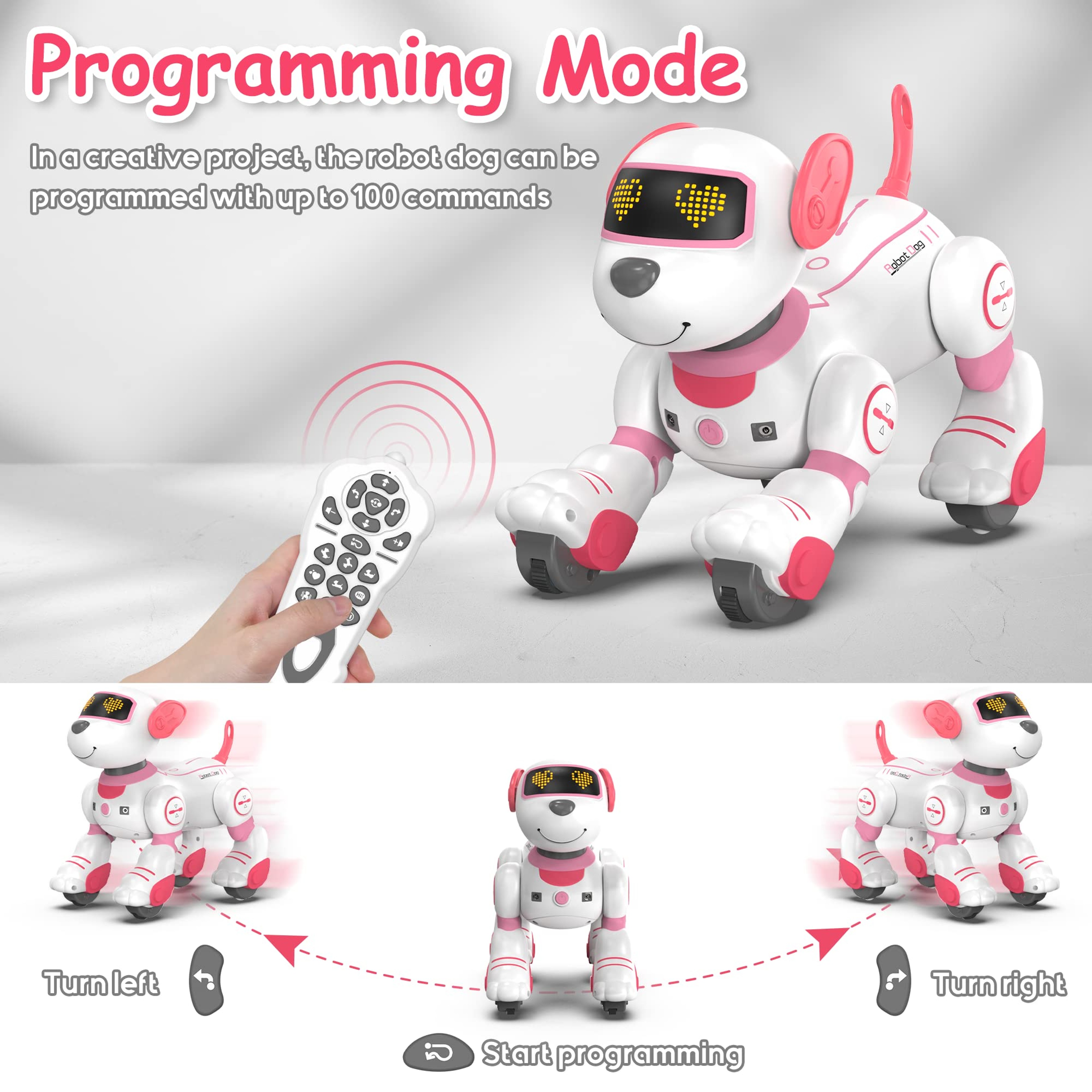Smart Interactive Robot Dog Toy with Remote Control Dance Music and Programmable Tricks – view 4