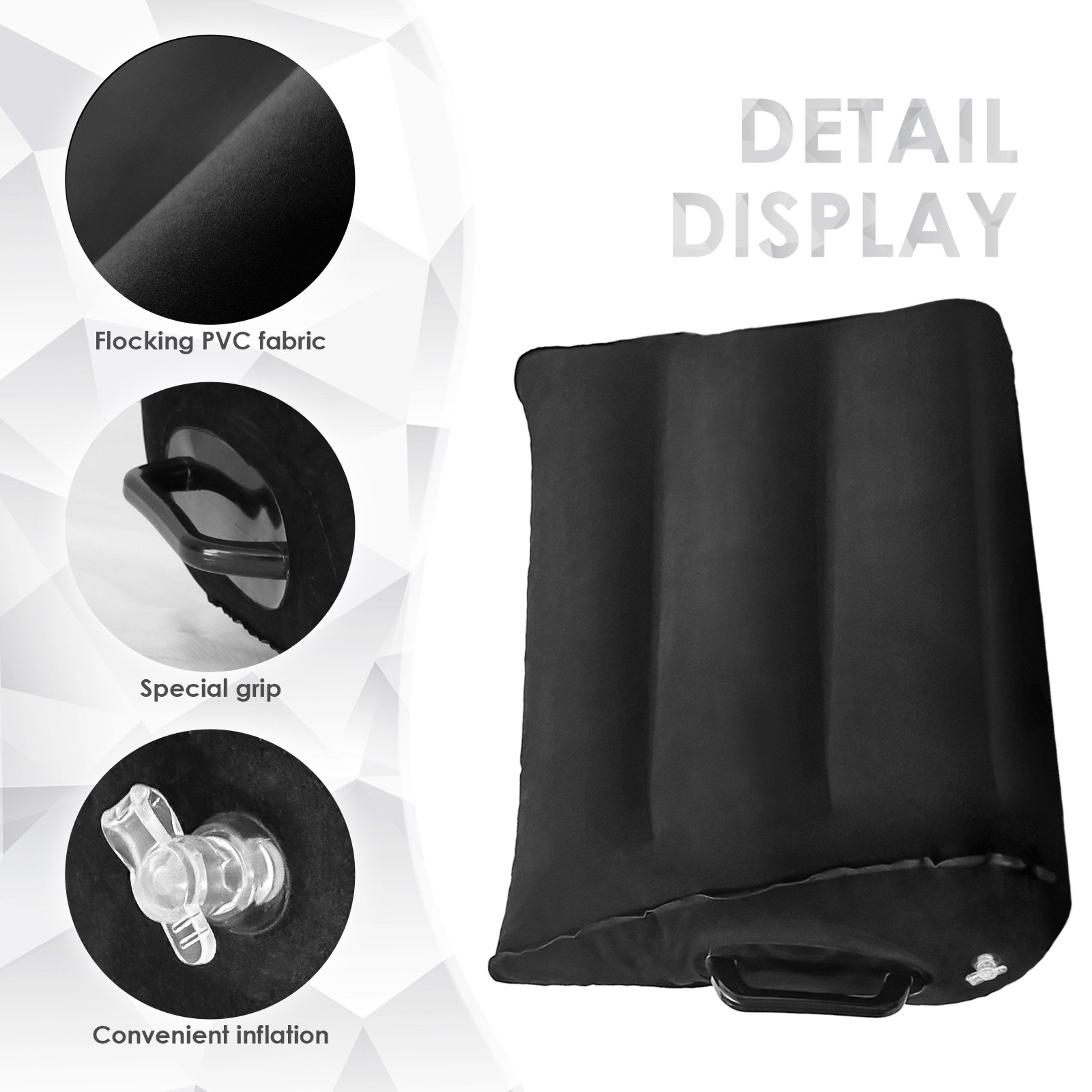 Inflatable Couples Positioning Pillow Comfort Wedge Cushion With Arm Support – view 2