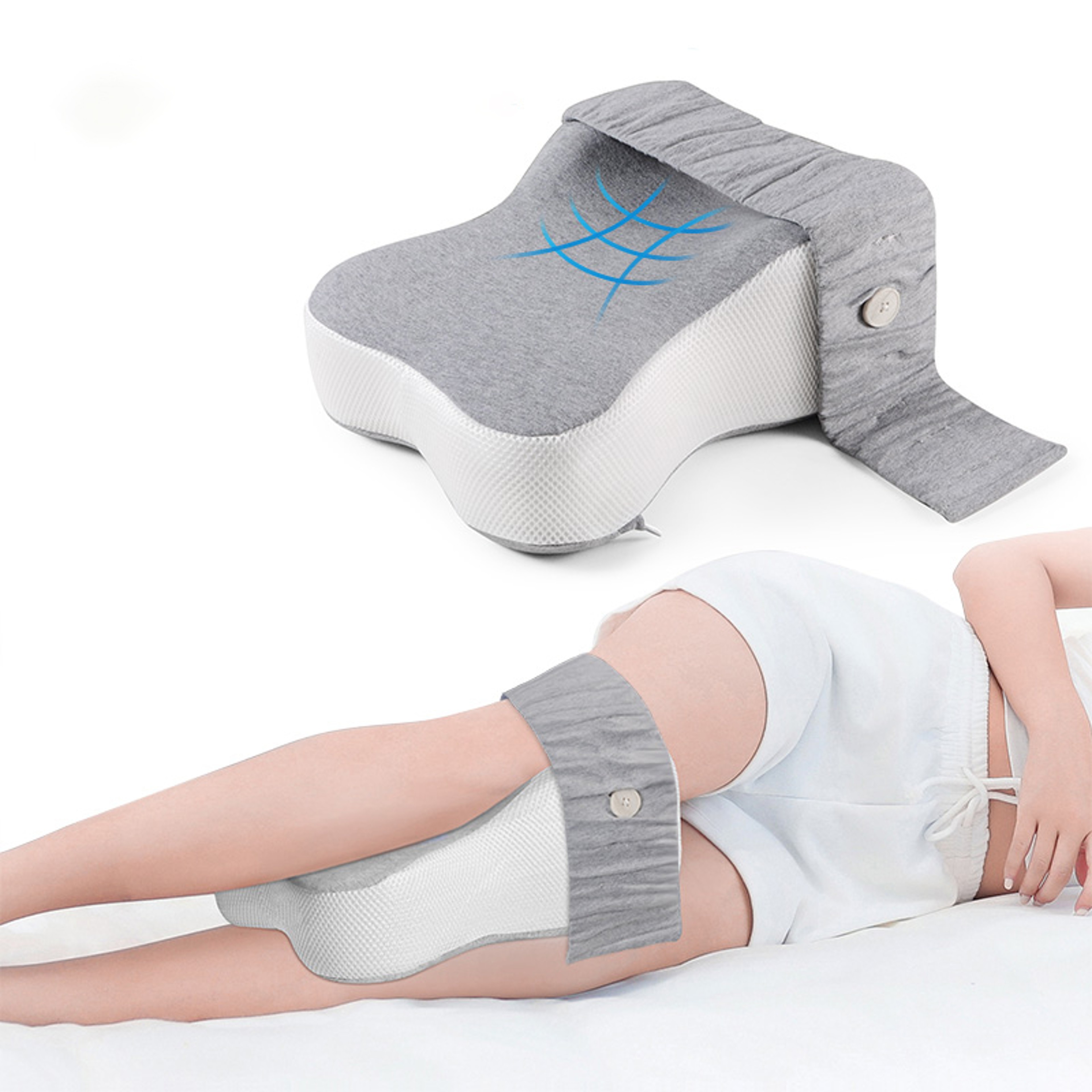 Orthopedic Long Knee & Leg Support Pillow for Side Sleepers – view 1