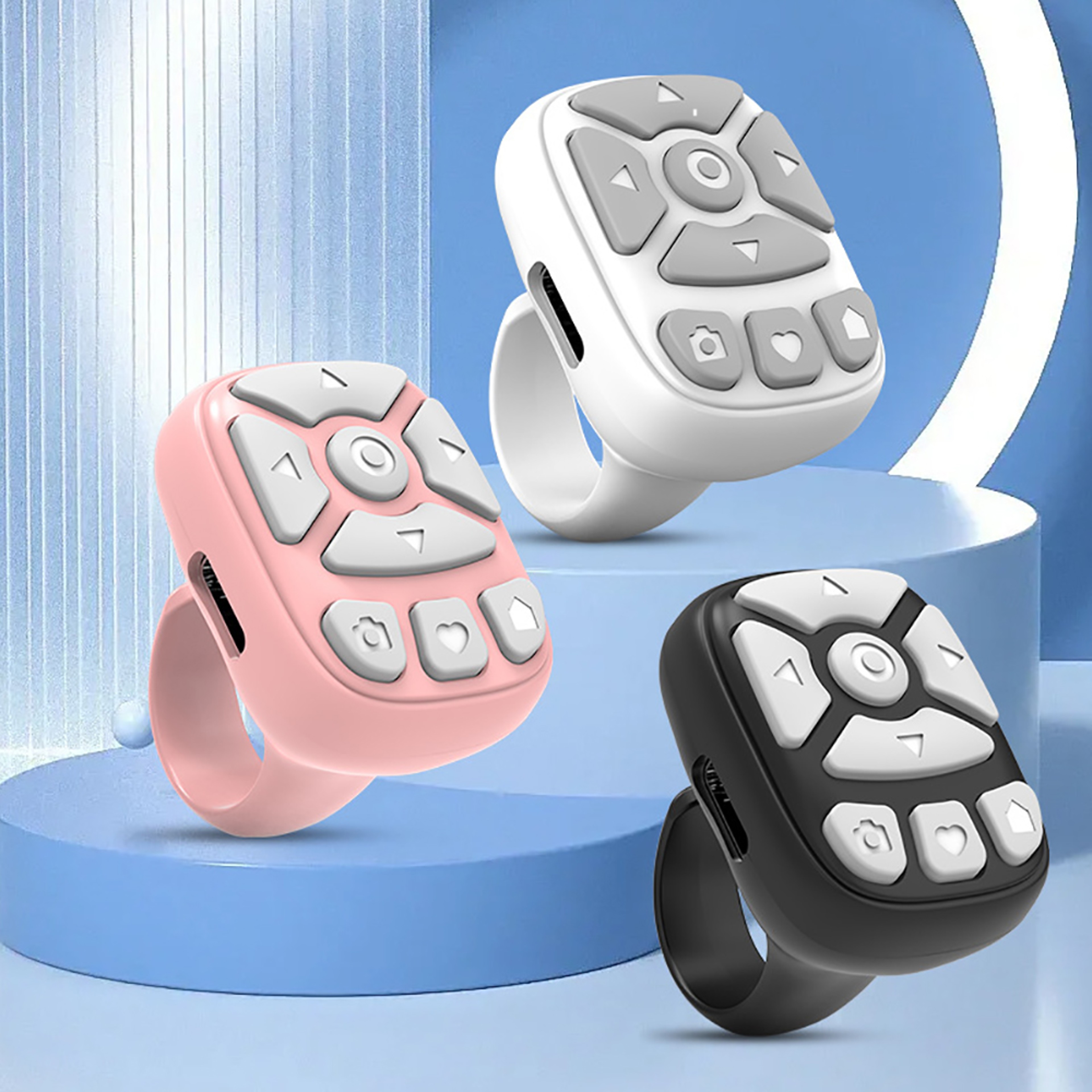 Bluetooth TikTok Scrolling Ring Wireless Phone Remote and Selfie Camera Shutter – view 1