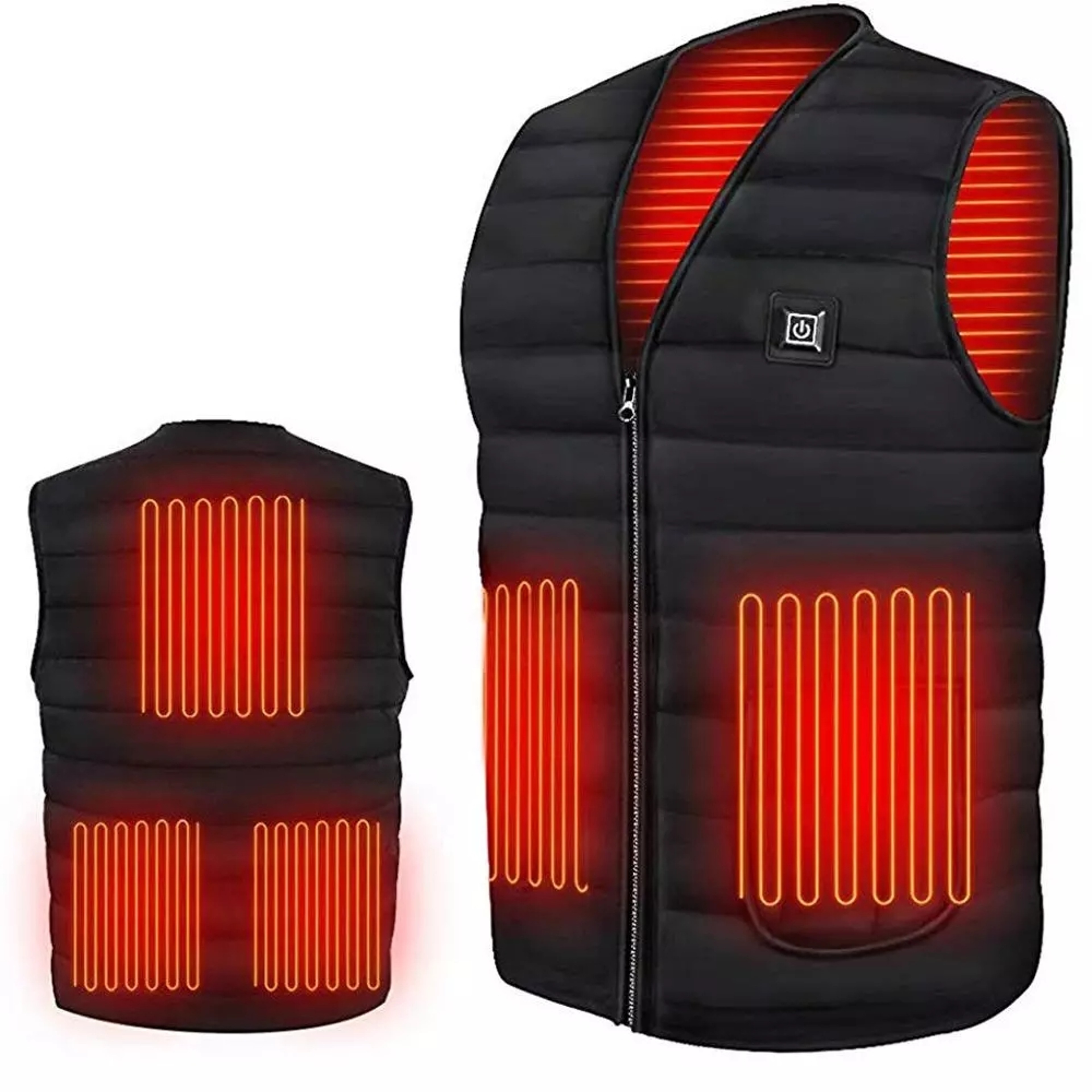 Mens 9Zone Heated Vest With FullZip Front 0