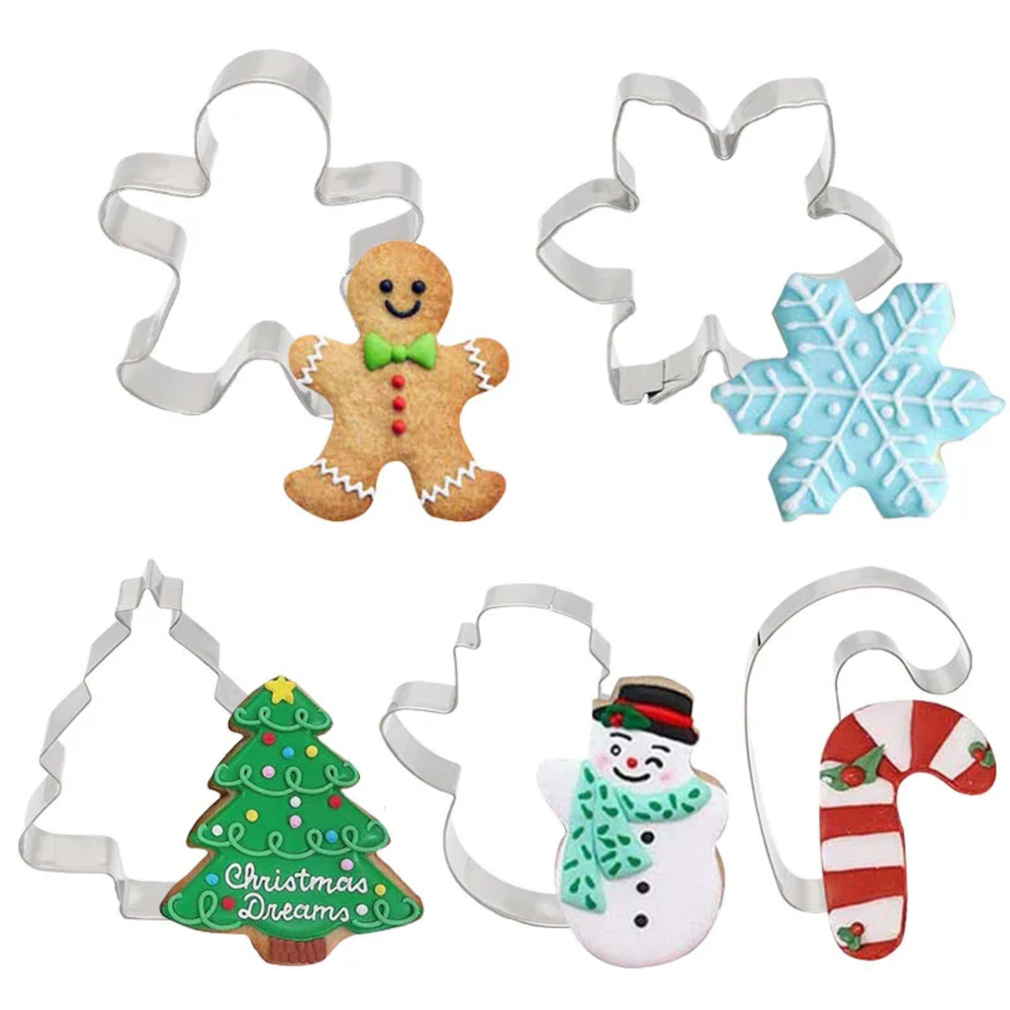 5Pcs Christmas Cookie Cutter Set style 2
