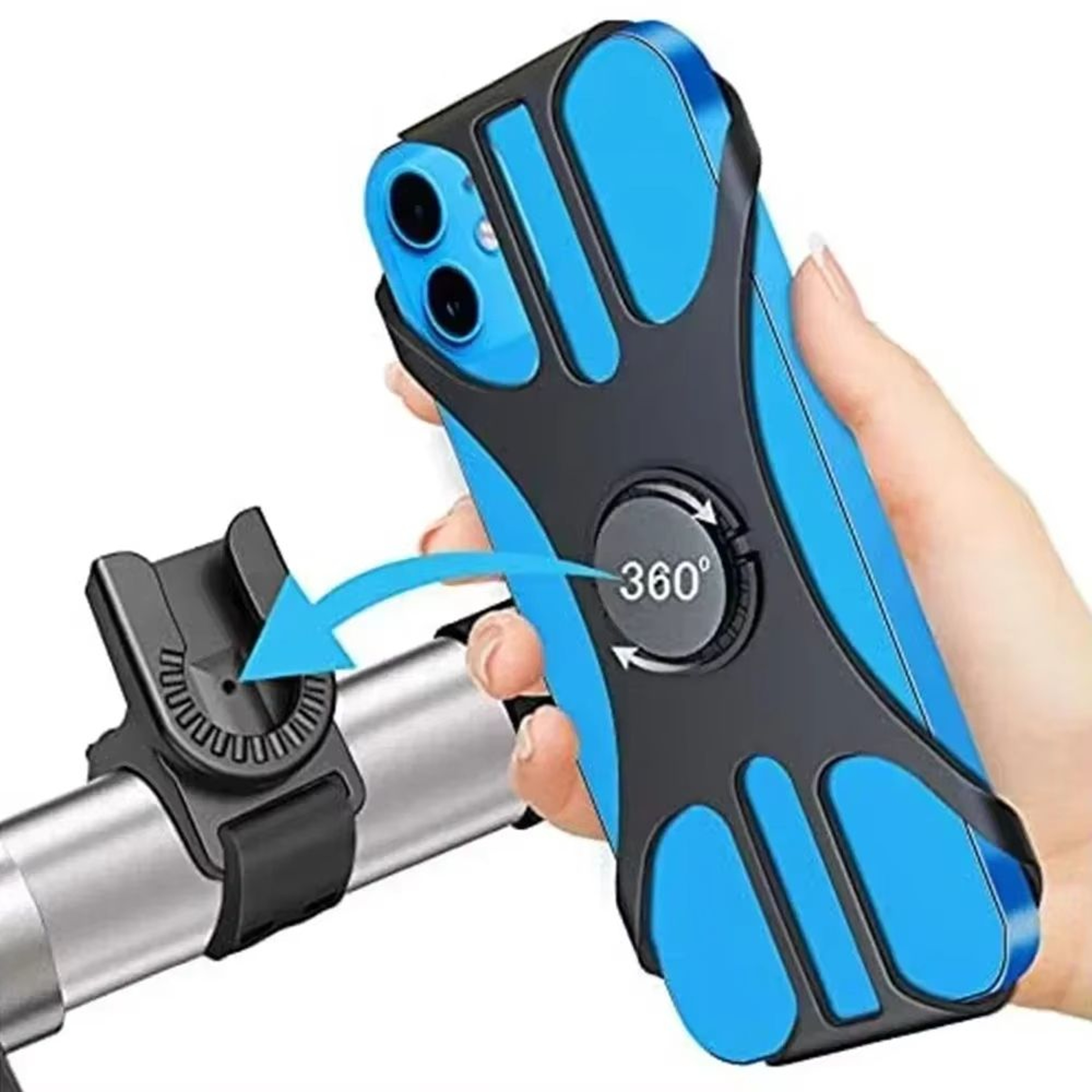 Universal Bike Phone Holder Detachable Bicycle  Motorcycle Phone Mount For IPhone Samsung Xiaomi 0