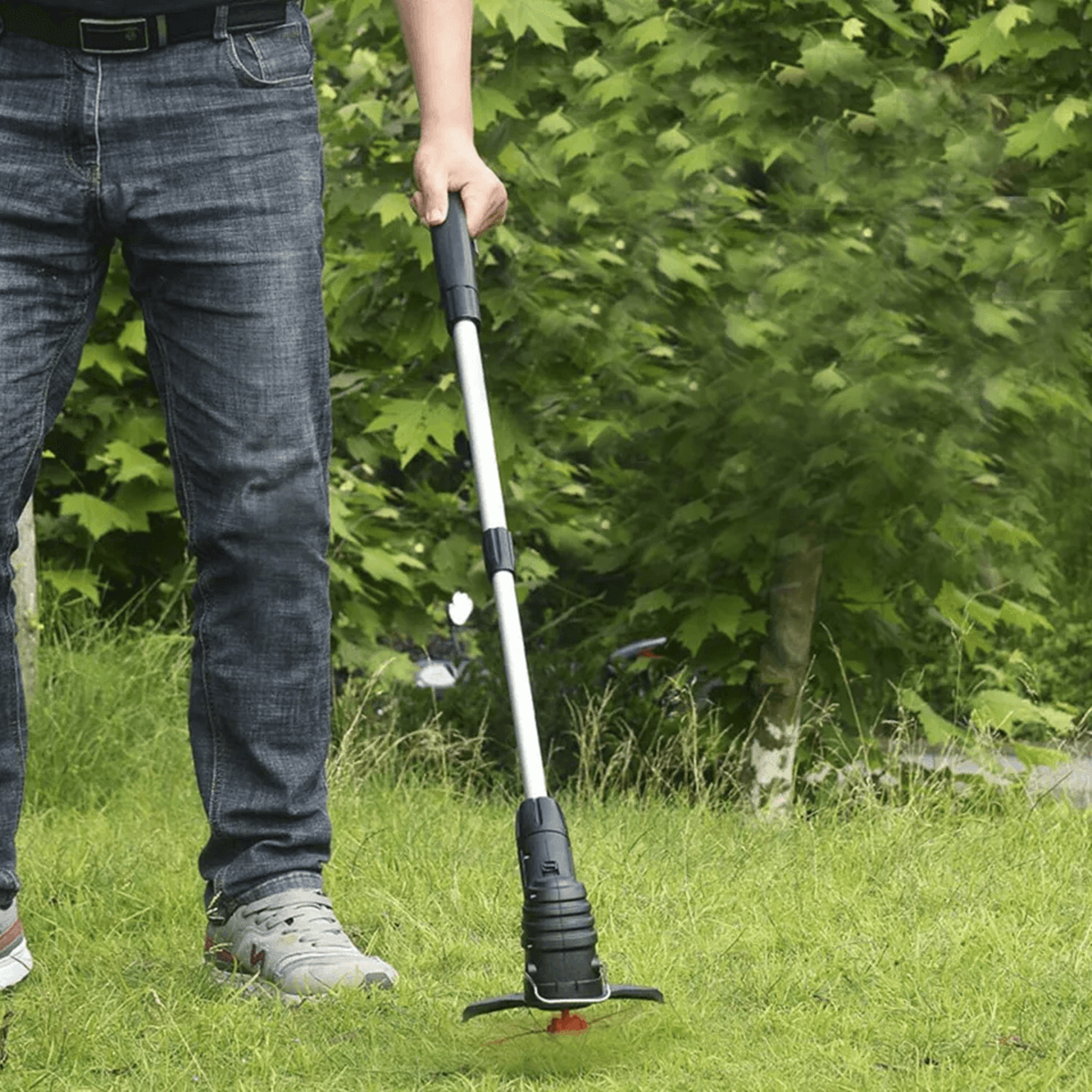 Electric Weed Grass String Trimmer Mower Portable Garden Lawn Grass Edger With Rechargeable Battery