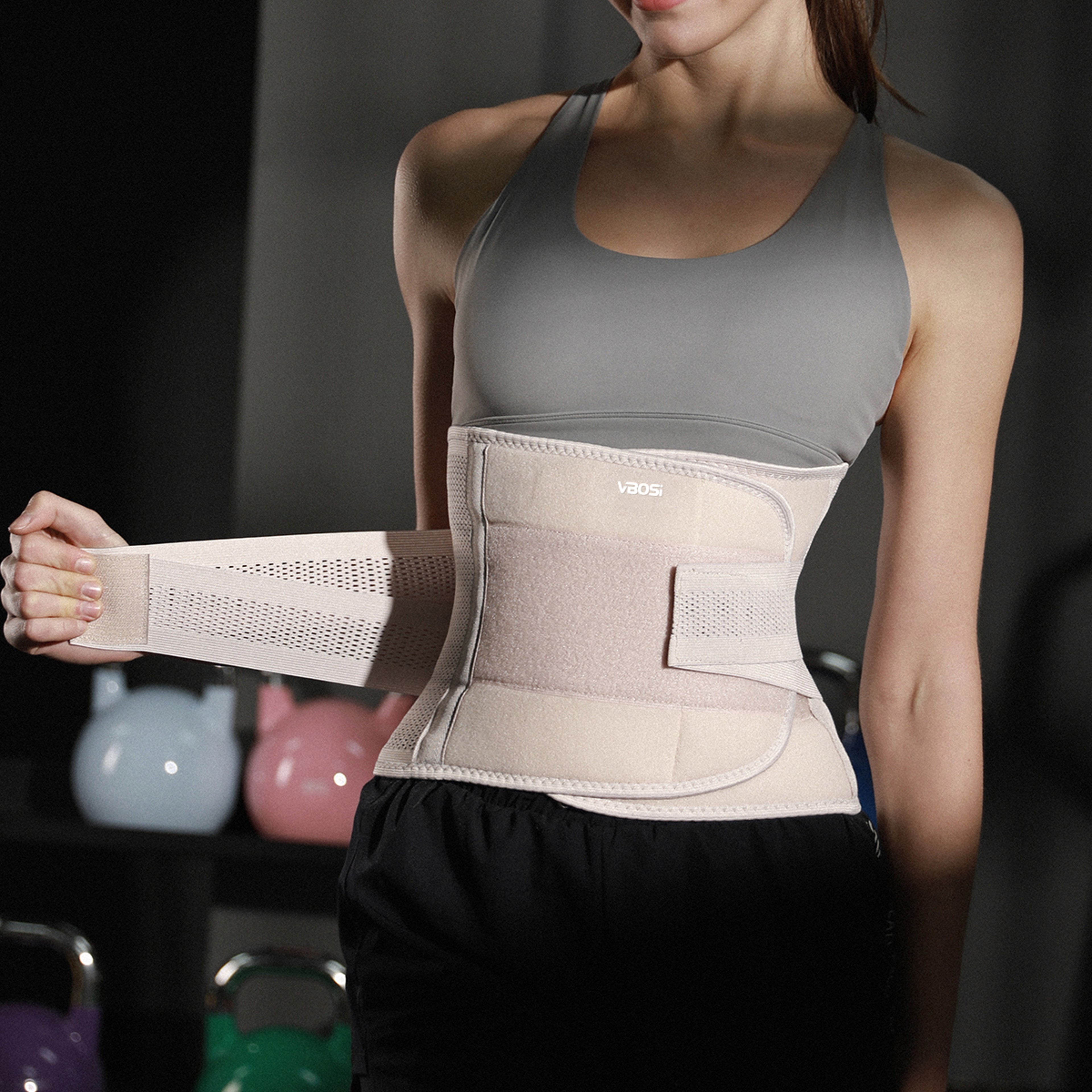 Lower Back Support Belt Adjustable Waist Trainer for Back Pain Relief & Posture Correction – view 1