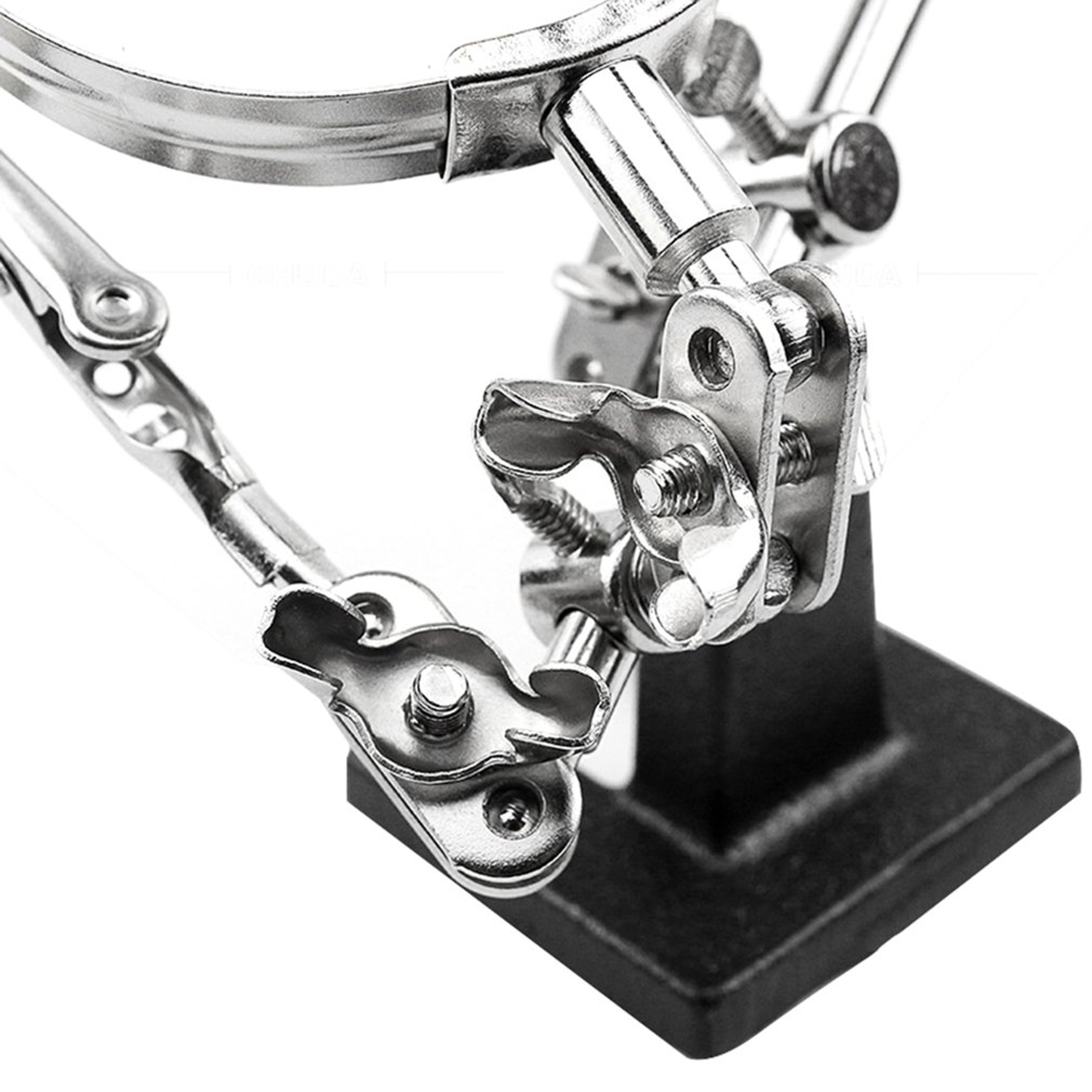Precision Adjustable Soldering Helping Hands  Magnifier Stand Tool 4