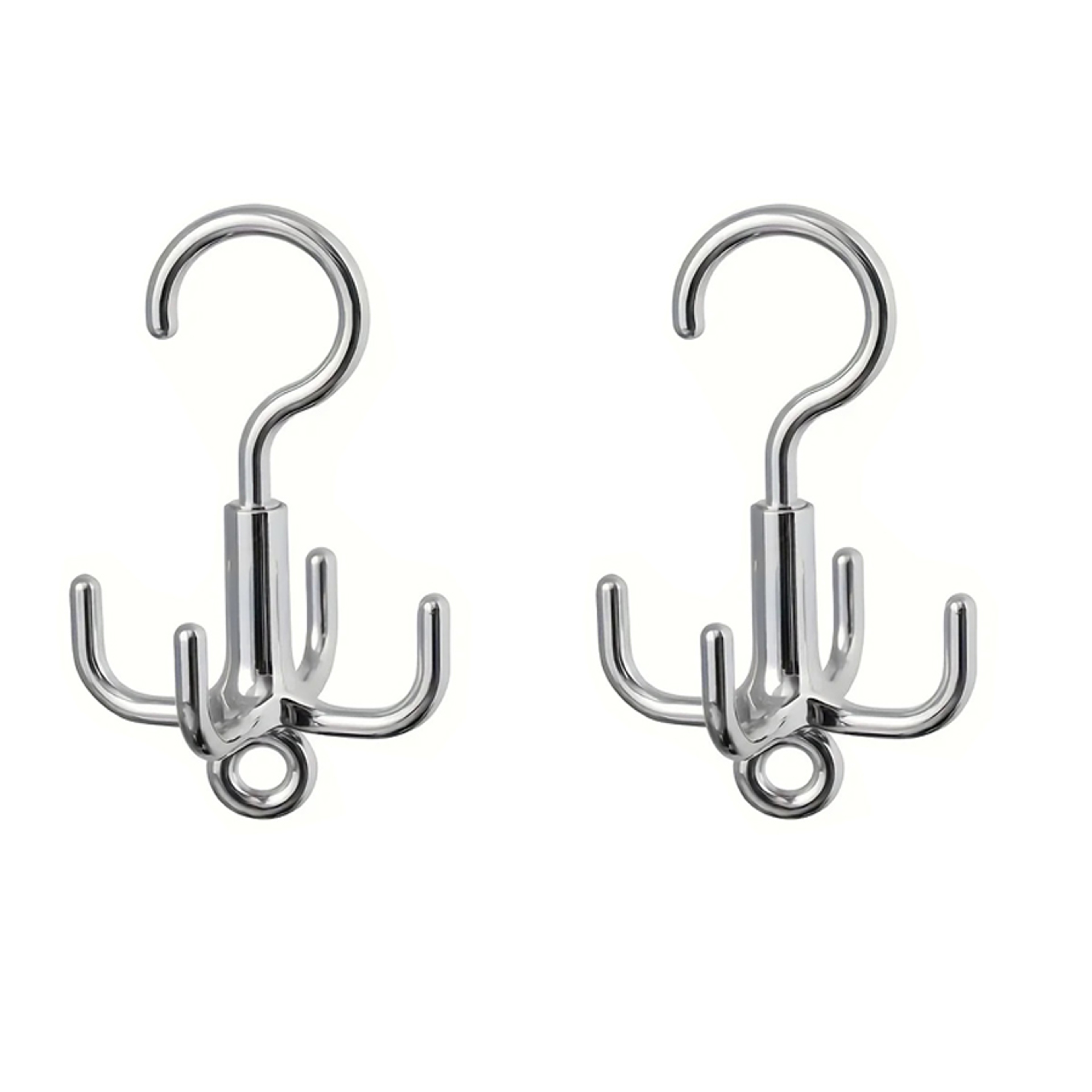 360° Rotating Clothes Hook Organizer Closet Space Saver Hanger & Belt and Scarf Hangers – view 8