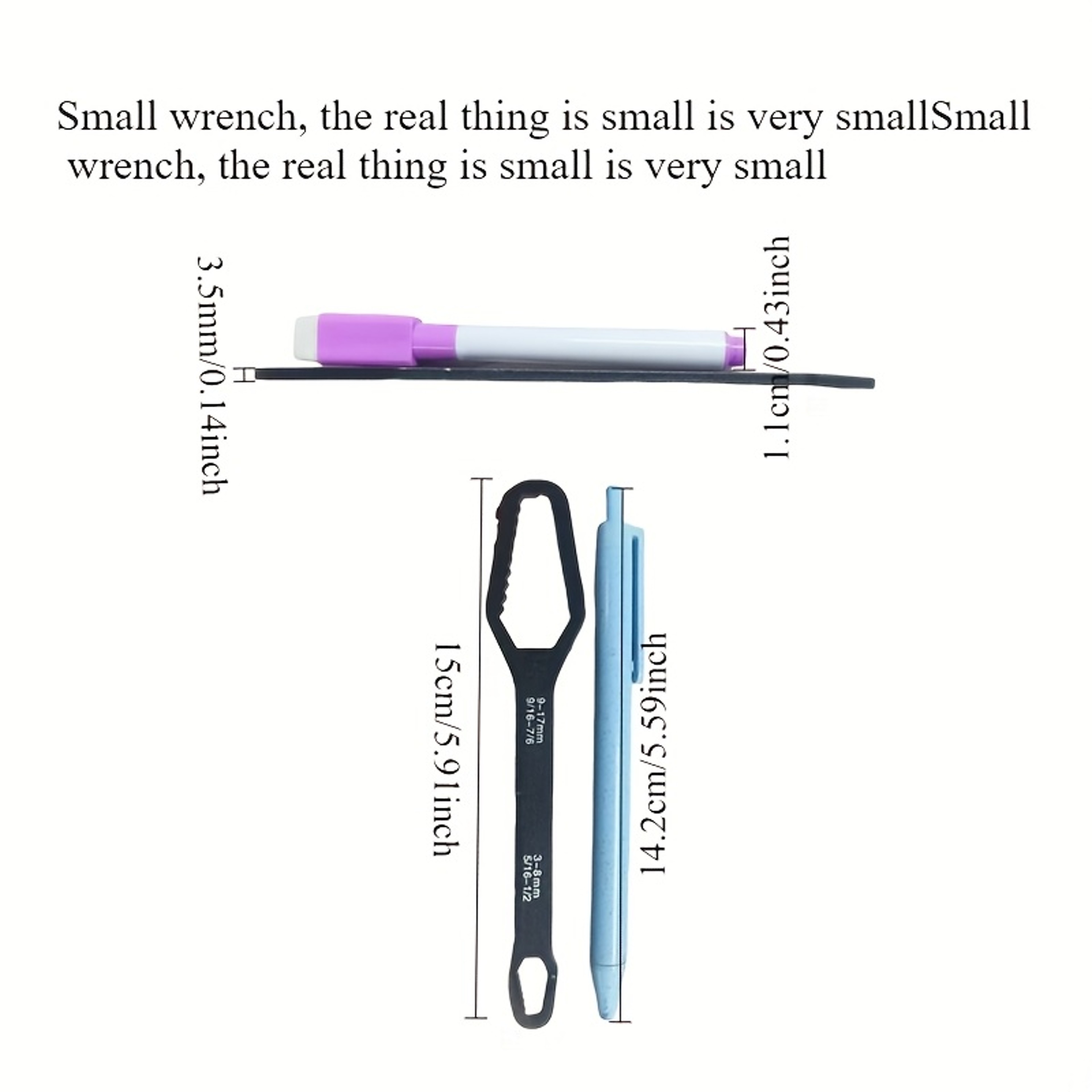 Universal Self Tightening Double Ended Ratchet Wrench Adjustable Spanner Tool – view 4