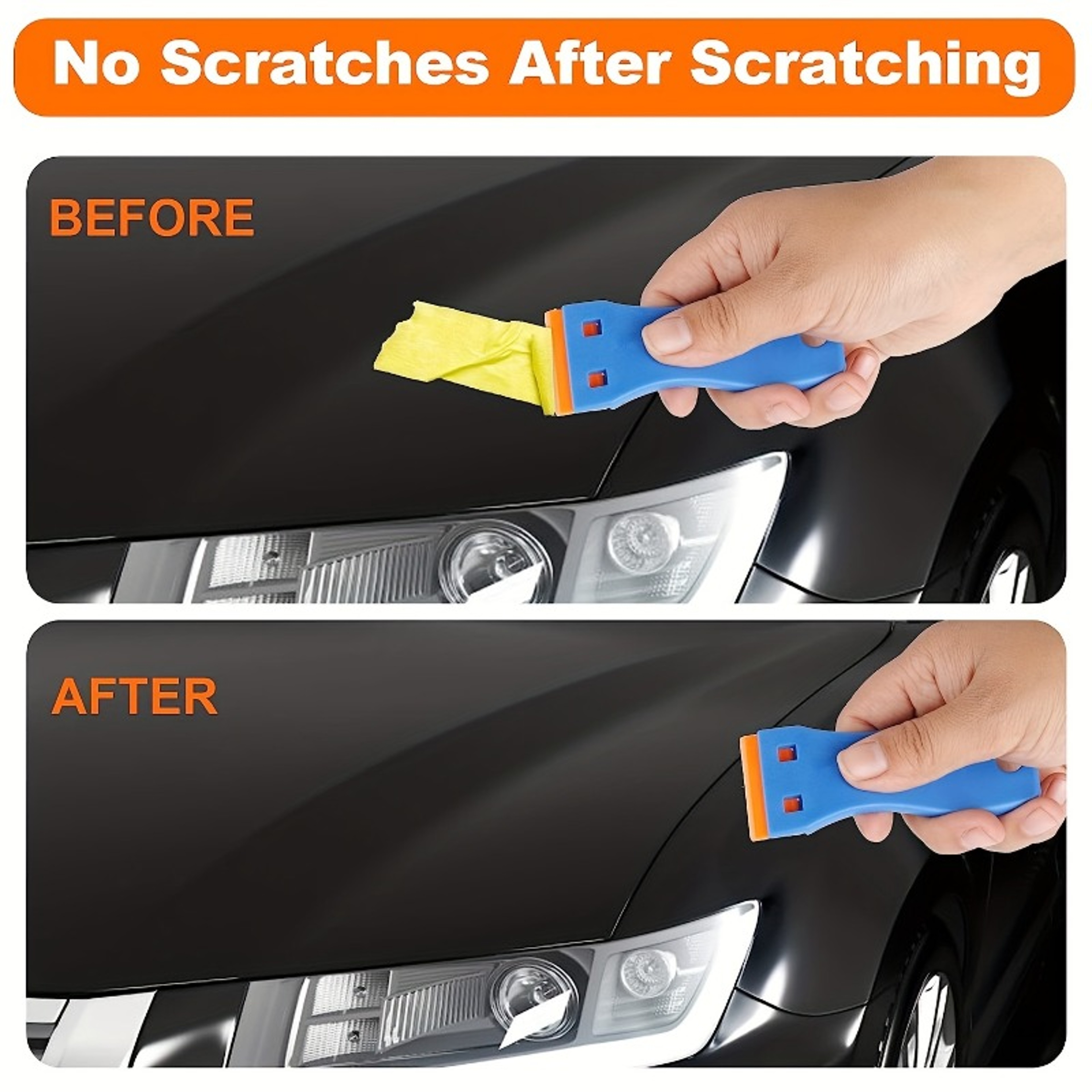 Precision Car Sticker Remover & Plastic Scraper Tool for Decals, Tint Film and Glass Cleaning – view 2