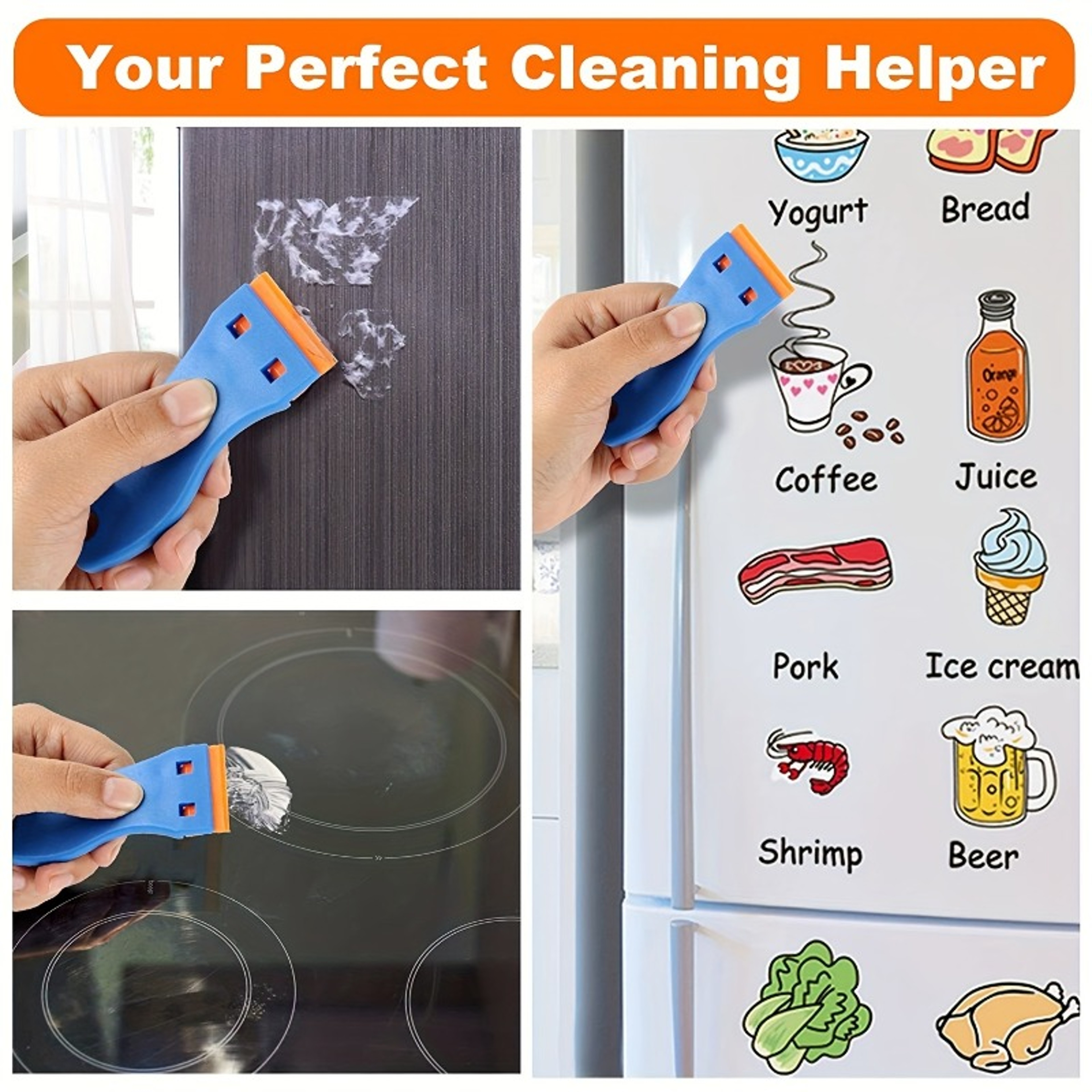 Precision Car Sticker Remover & Plastic Scraper Tool for Decals, Tint Film and Glass Cleaning – view 3