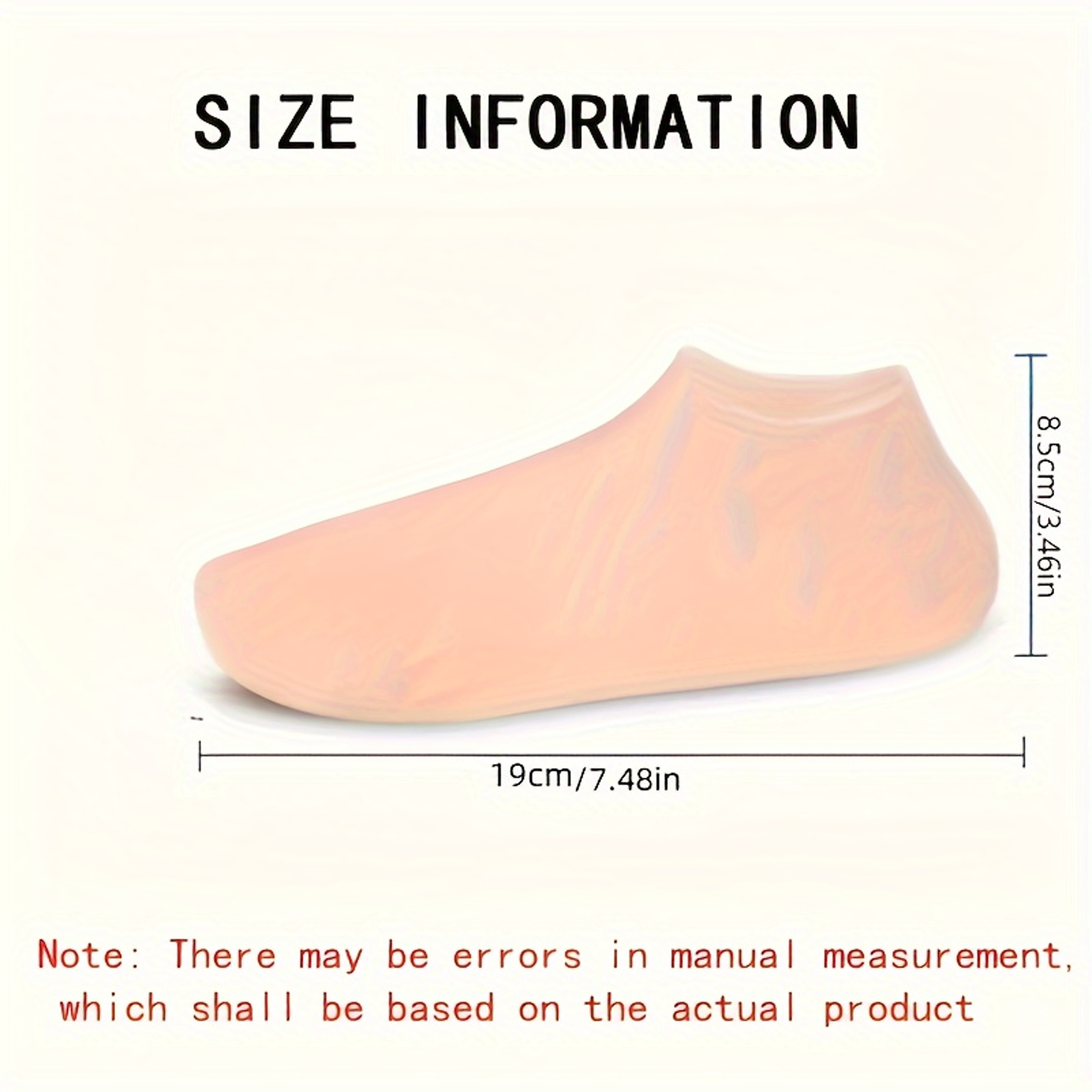 Silicone Gel Moisturizing Foot Socks for Dry Cracked Heels Hydrating Spa Treatments – view 3