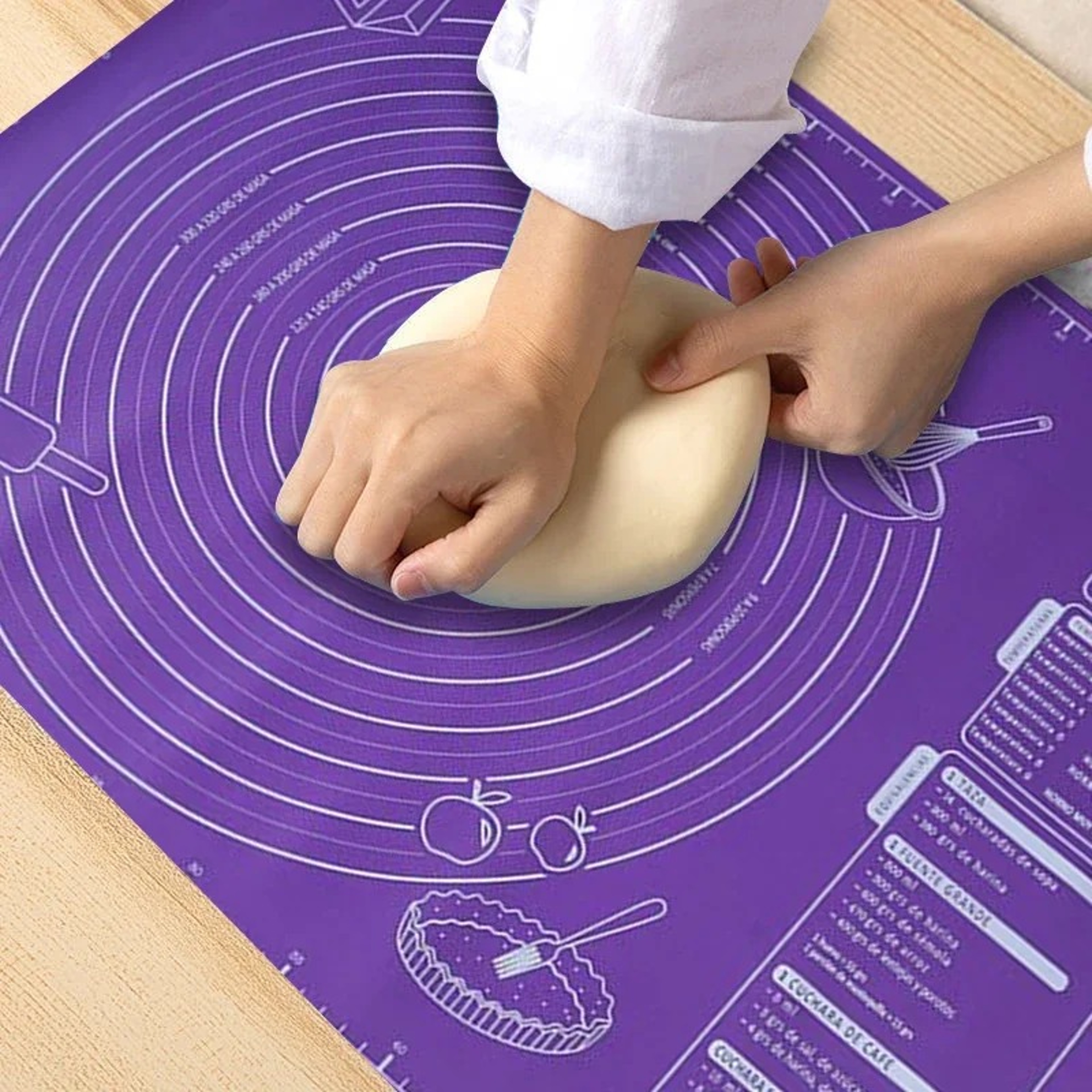 Non Stick Silicone Pastry Mat For Baking Dough Rolling  Kitchen Prep 0